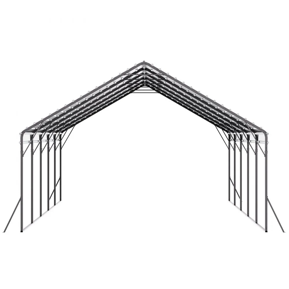 VEVOR Metal Carport 20 x 24 ft Outdoor Car Shelter Garage for Boats Heavy Duty