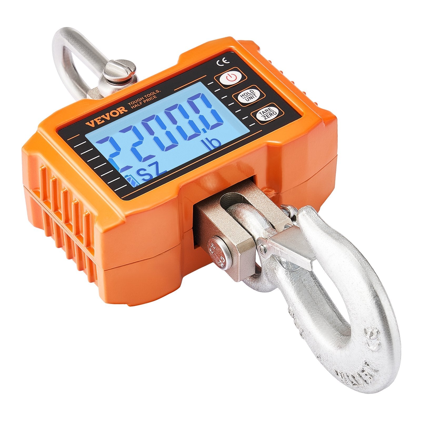 VEVOR Digital Crane Scale Industrial Hanging Scale 2200 lbs/1000 kg Heavy Duty