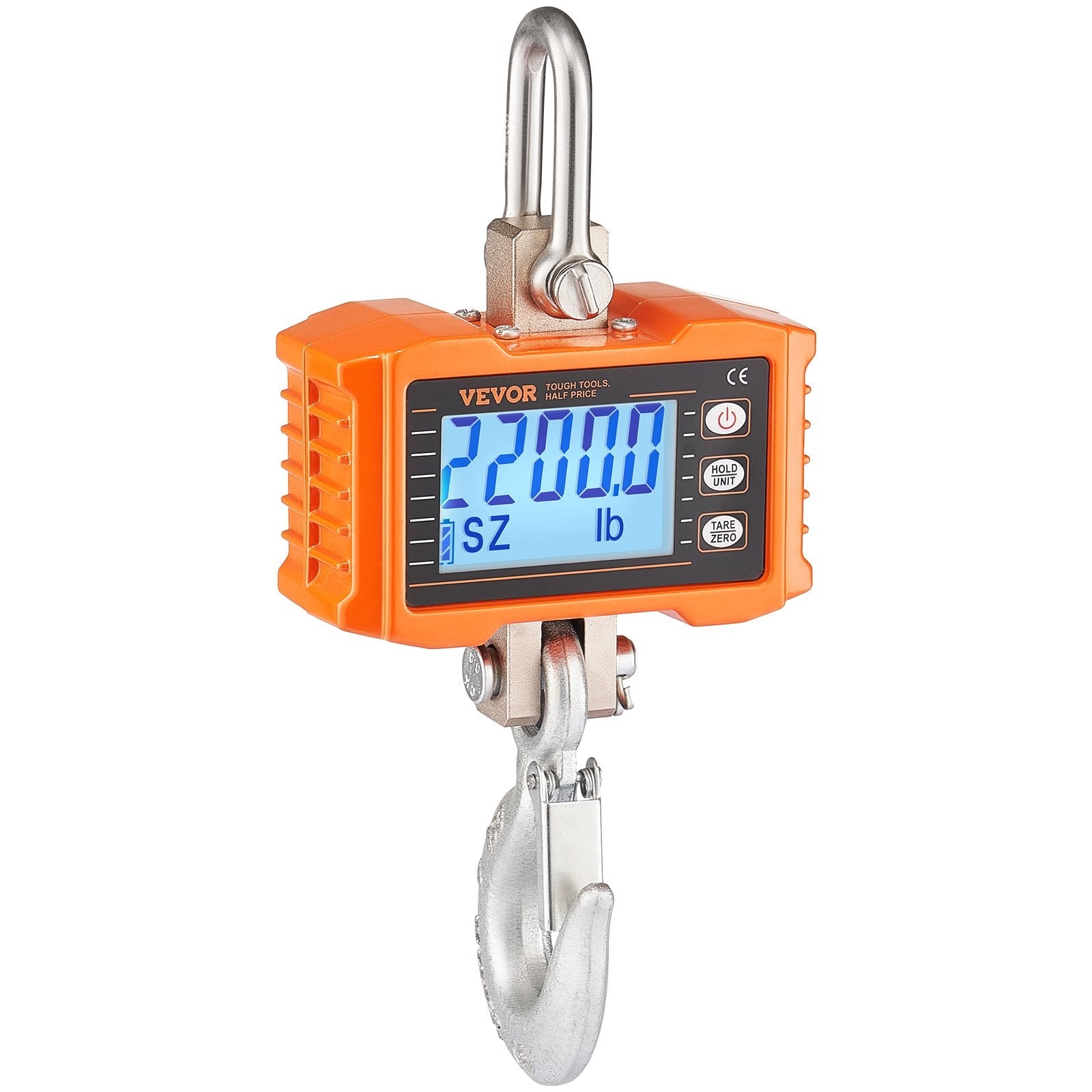 VEVOR Digital Crane Scale Industrial Hanging Scale 2200 lbs/1000 kg Heavy Duty
