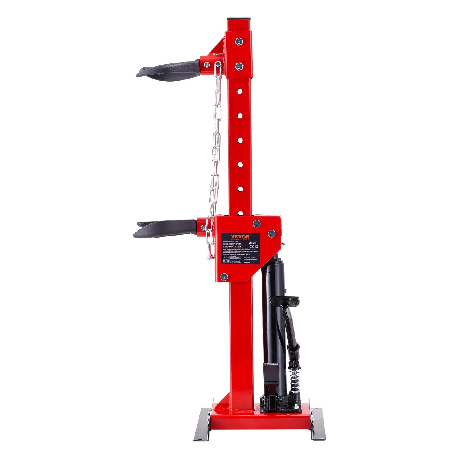 VEVOR Strut Spring Compressor, 4.5 Ton/9920 LBS Hydraulic Jack Capacity, 1 Ton Rated Compression Force, Auto Strut Coil Spring Compressor Tool, Hydraulic Spring Compressor for Strut Spring Removing