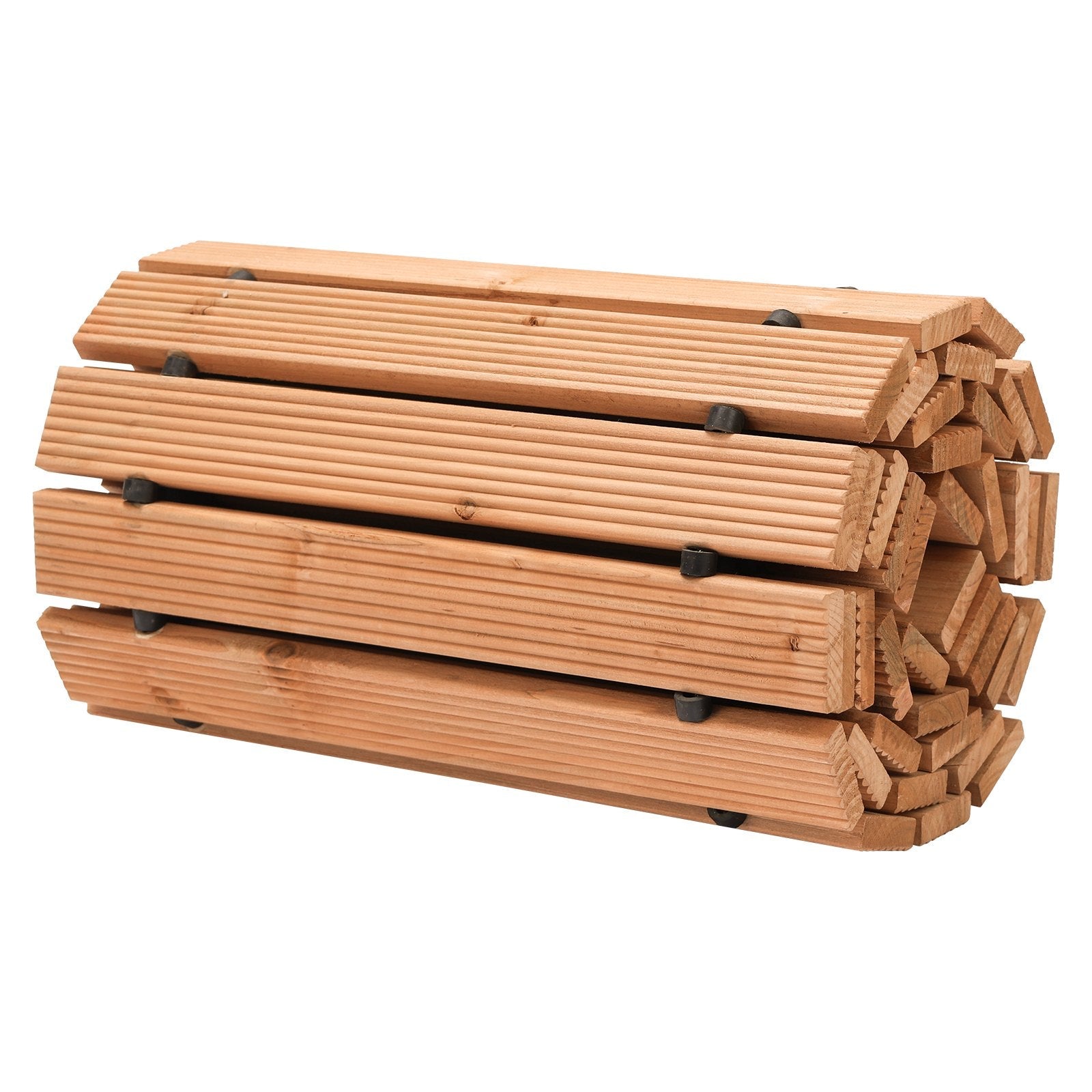 VEVOR 8 ft L x 17 in W Straight Wooden Garden Pathway Roll Out Garden Walkway