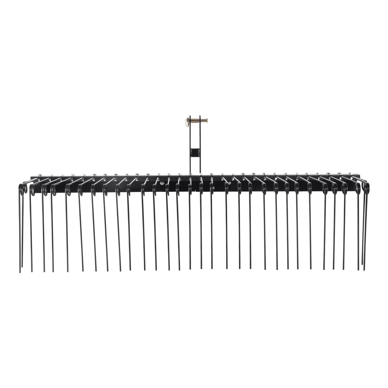 VEVOR Tow Behind Landscape Rake, 72" Tow Dethatcher with 32 Steel Tines, Lawn Dethatcher Rake Attaches to Category 1, 3 Point Hitch for Tractor, for Leaves, Pine Needles, Straw, and Grass
