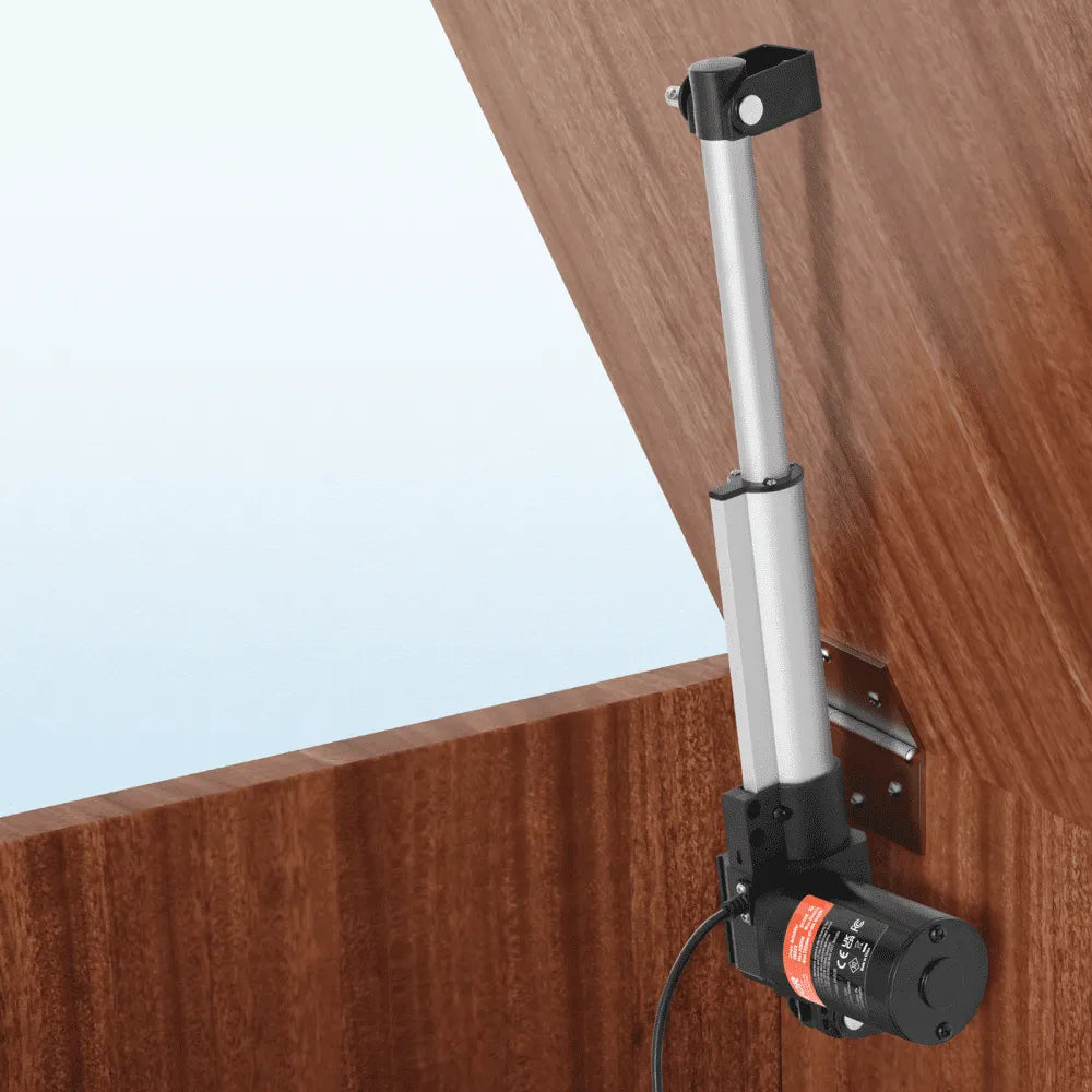 VEVOR Linear Actuator 12V, 6 Inch Heavy Duty 1320lbs/6000N Linear Actuator, 0.19"/s Linear Motion Actuator with Mounting Bracket & IP44 Protection for Electric Door Industrial Machinery Vessels Cargo