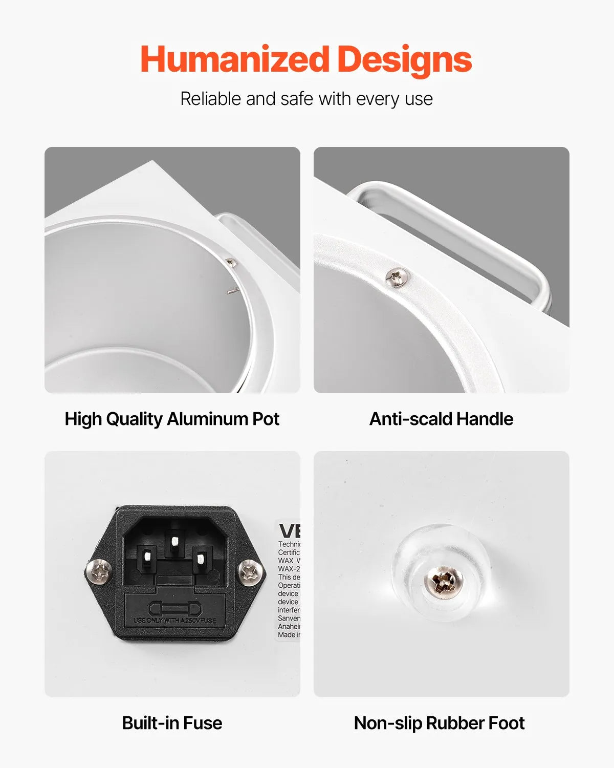 VEVOR Single Wax Warmer 3000ML 300W Professional Wax Heater Pot for Hair Removal