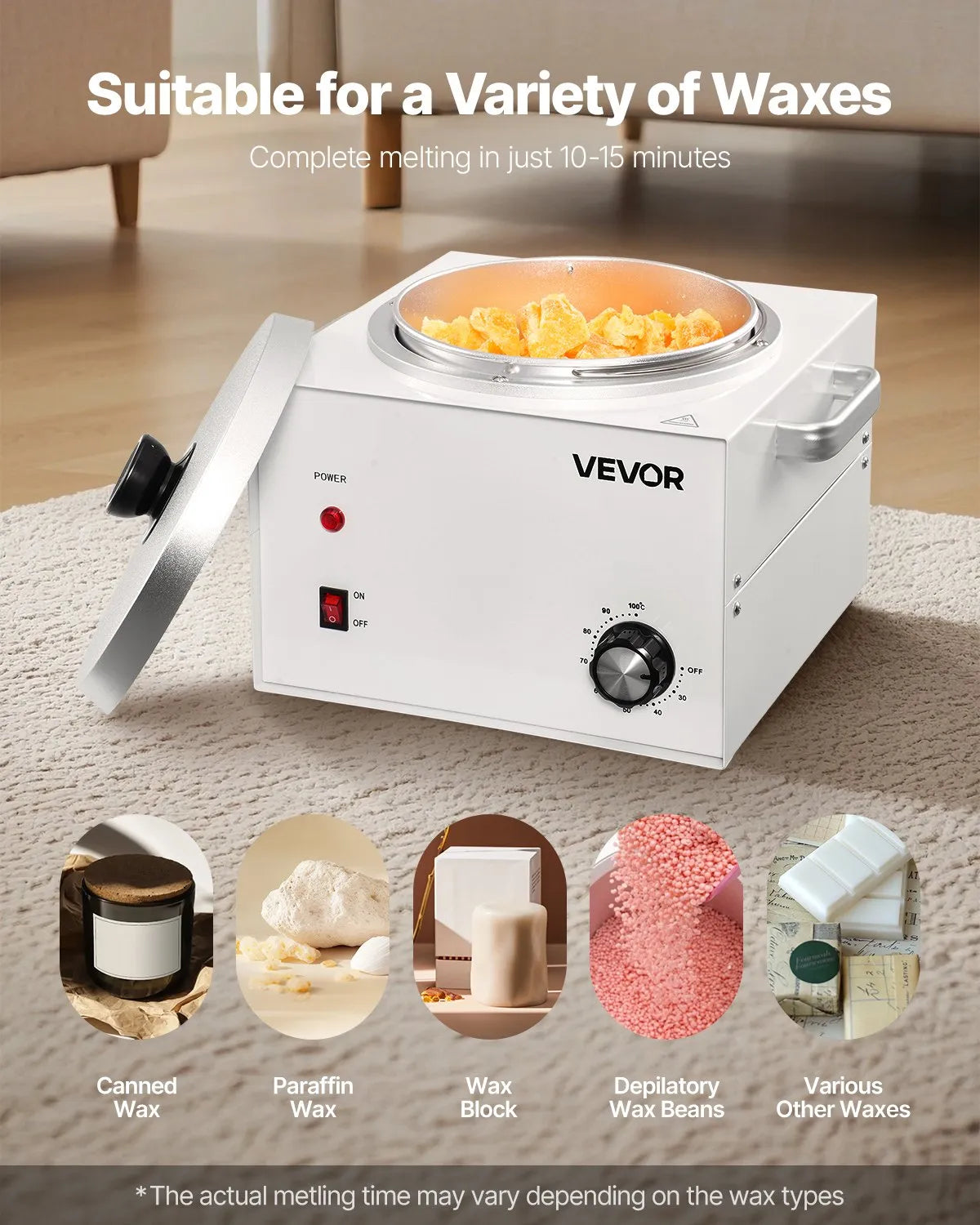 VEVOR Single Pot Wax Warmer 3000ML 300W Professional Wax Warmer for Hair Removal
