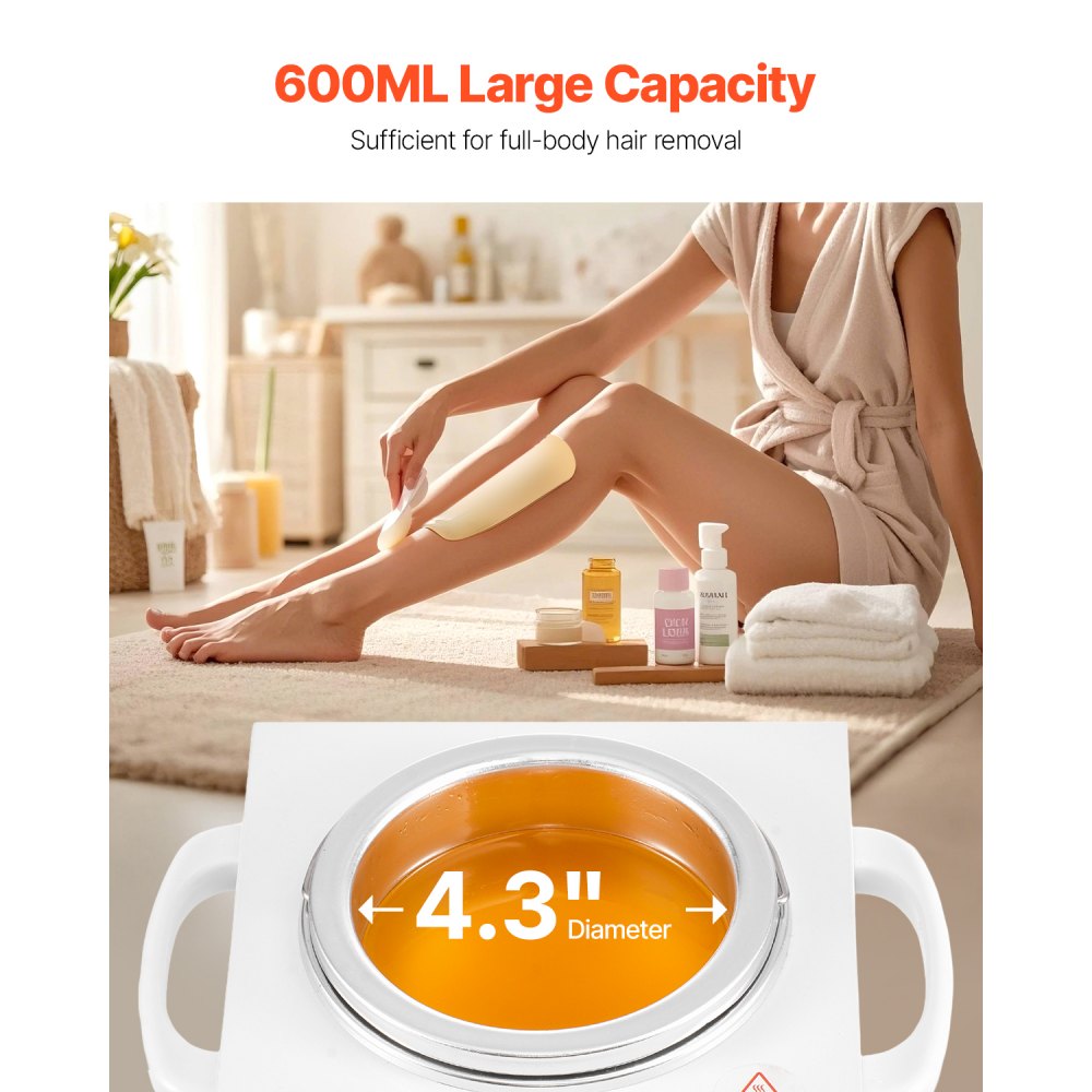 600ML Professional Single Wax Warmer – Adjustable Temperature Control