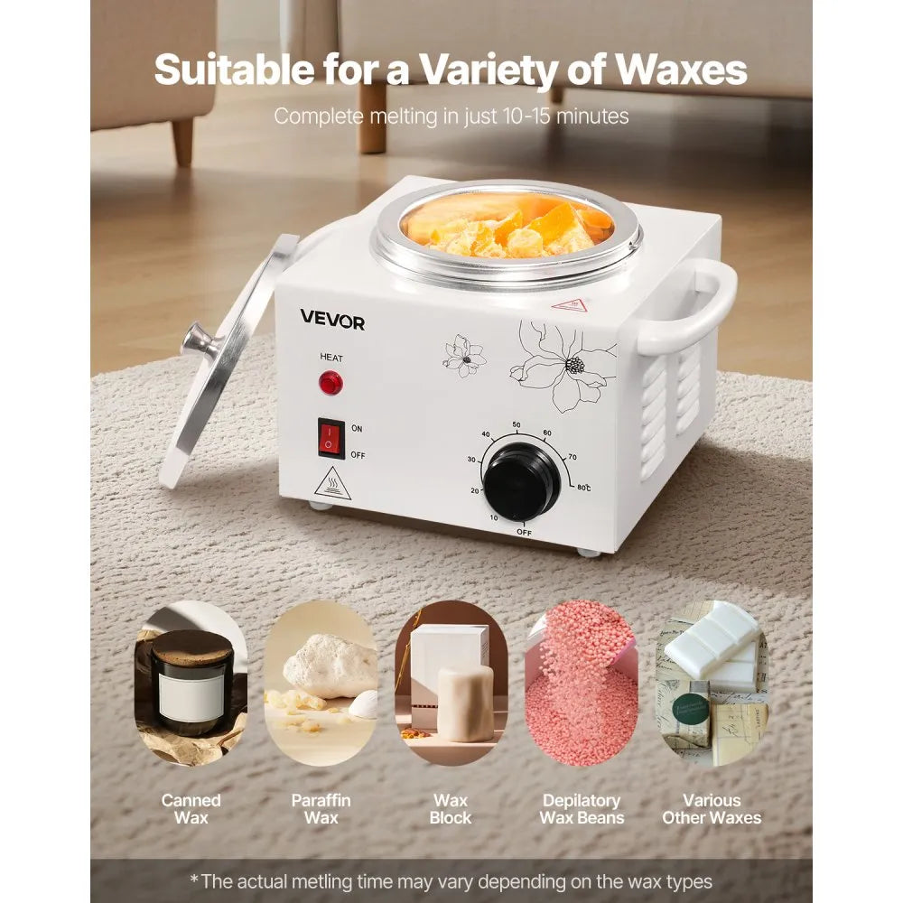600ML Professional Single Wax Warmer – Adjustable Temperature Control