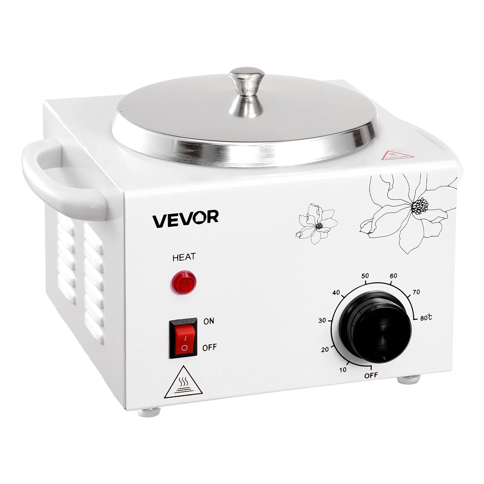 VEVOR Single Wax Warmer 600ML Professional Waxing Heater Pot for Hair Removal