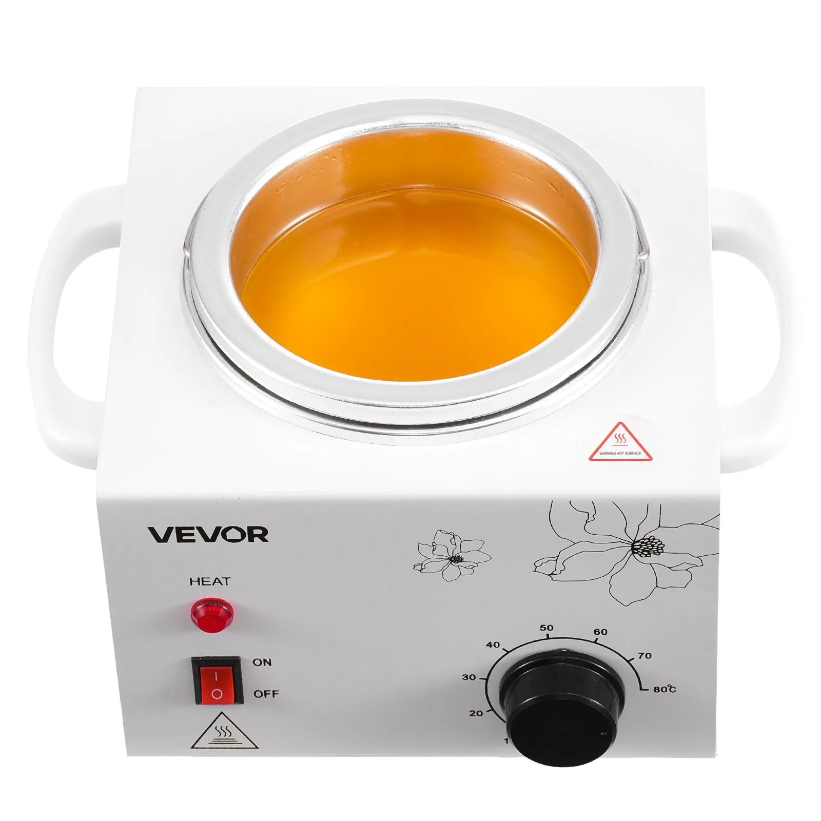 VEVOR Single Wax Warmer 600ML Professional Waxing Heater Pot for Hair Removal