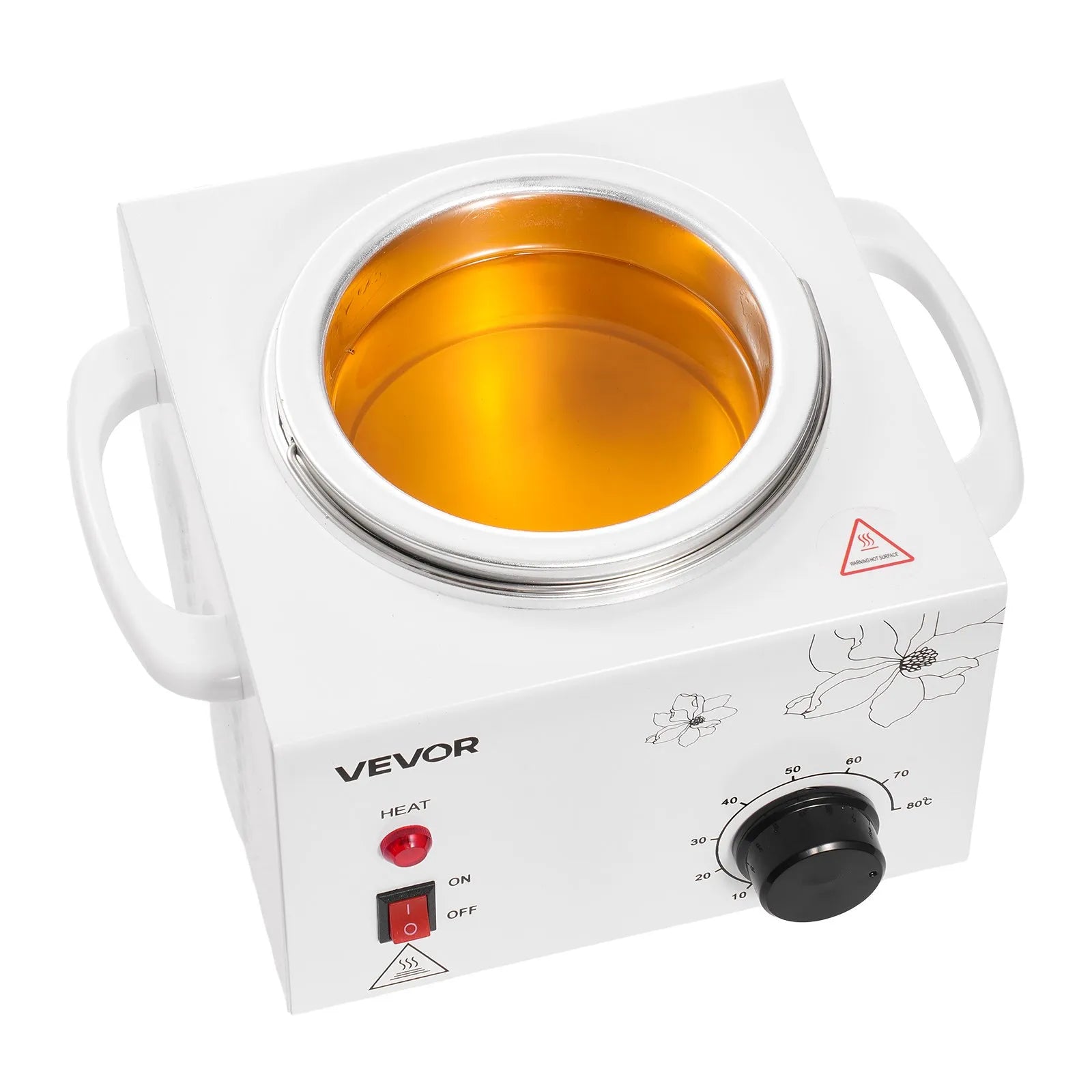 VEVOR Single Wax Warmer 600ML Professional Waxing Heater Pot for Hair Removal