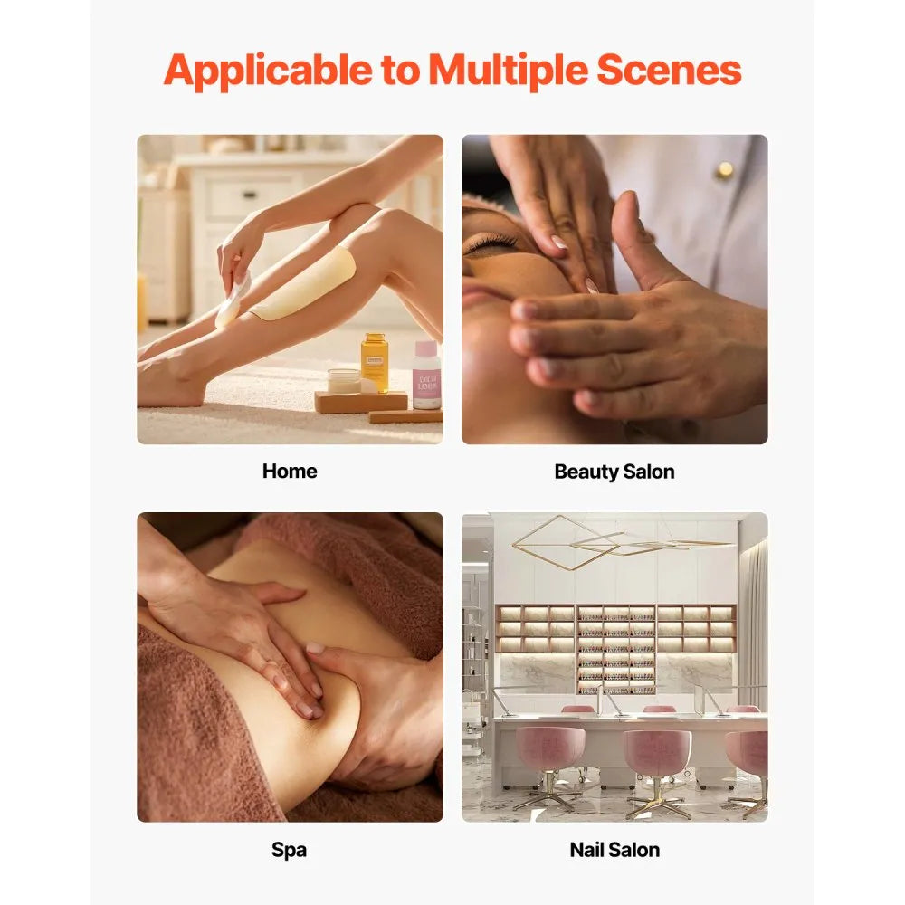 Professional Double Wax Warmer – 1200ML Dual Pot Hair Removal Heater with Adjustable Temperature & 50 Wax Sticks