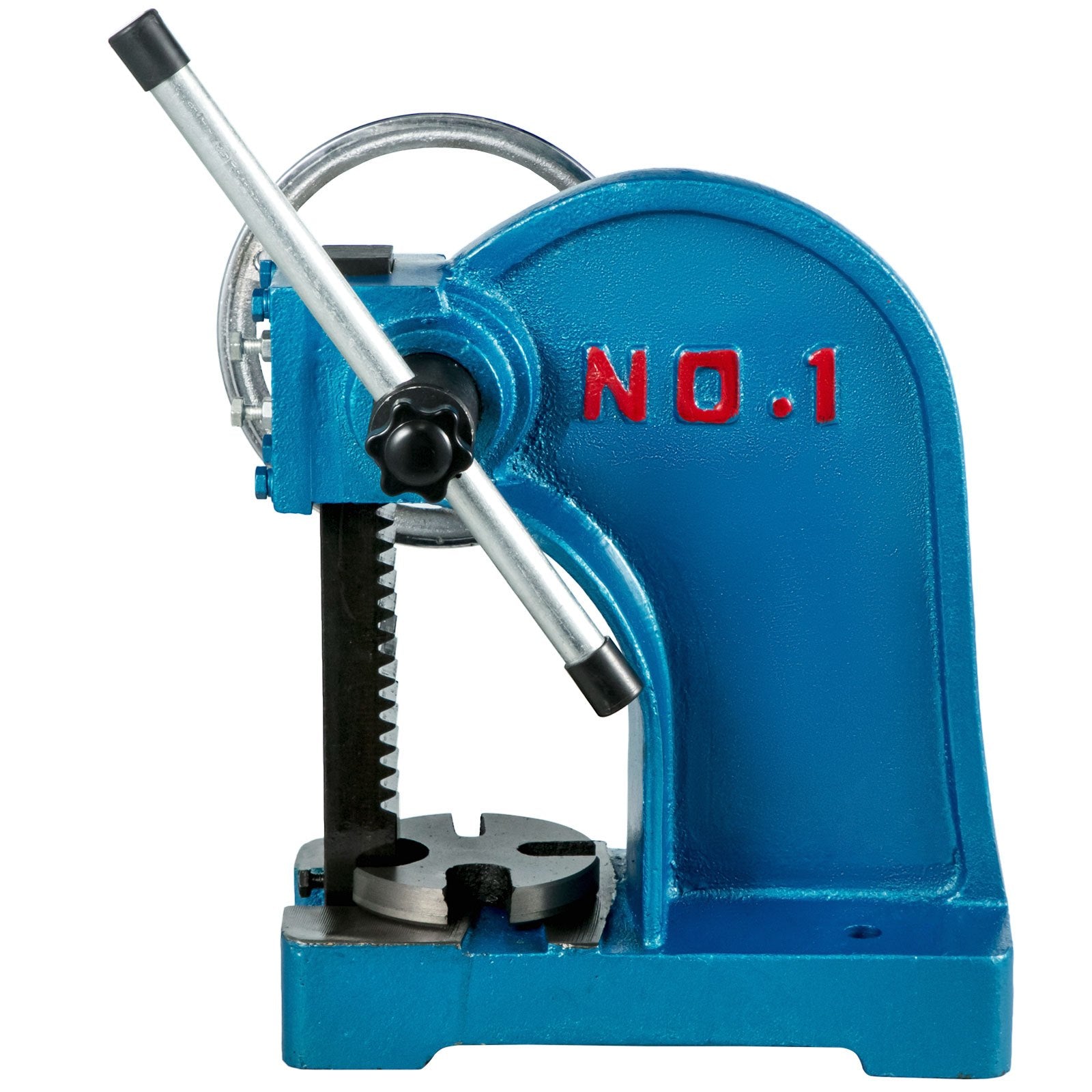 VEVOR Heavy Duty Arbor Press 1 Ton, Manual Arbor Press with Handwheel, Manual Desktop Metal Arbor Press 4-5/8 Inch Max. Working Height, for Riveting Punching Holes