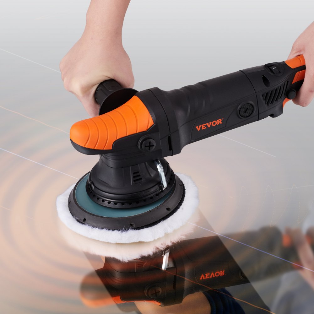 VEVOR Car Polisher Buffer Sander Waxer Kit 6 Variable speed 6" 4600W w/ Pads