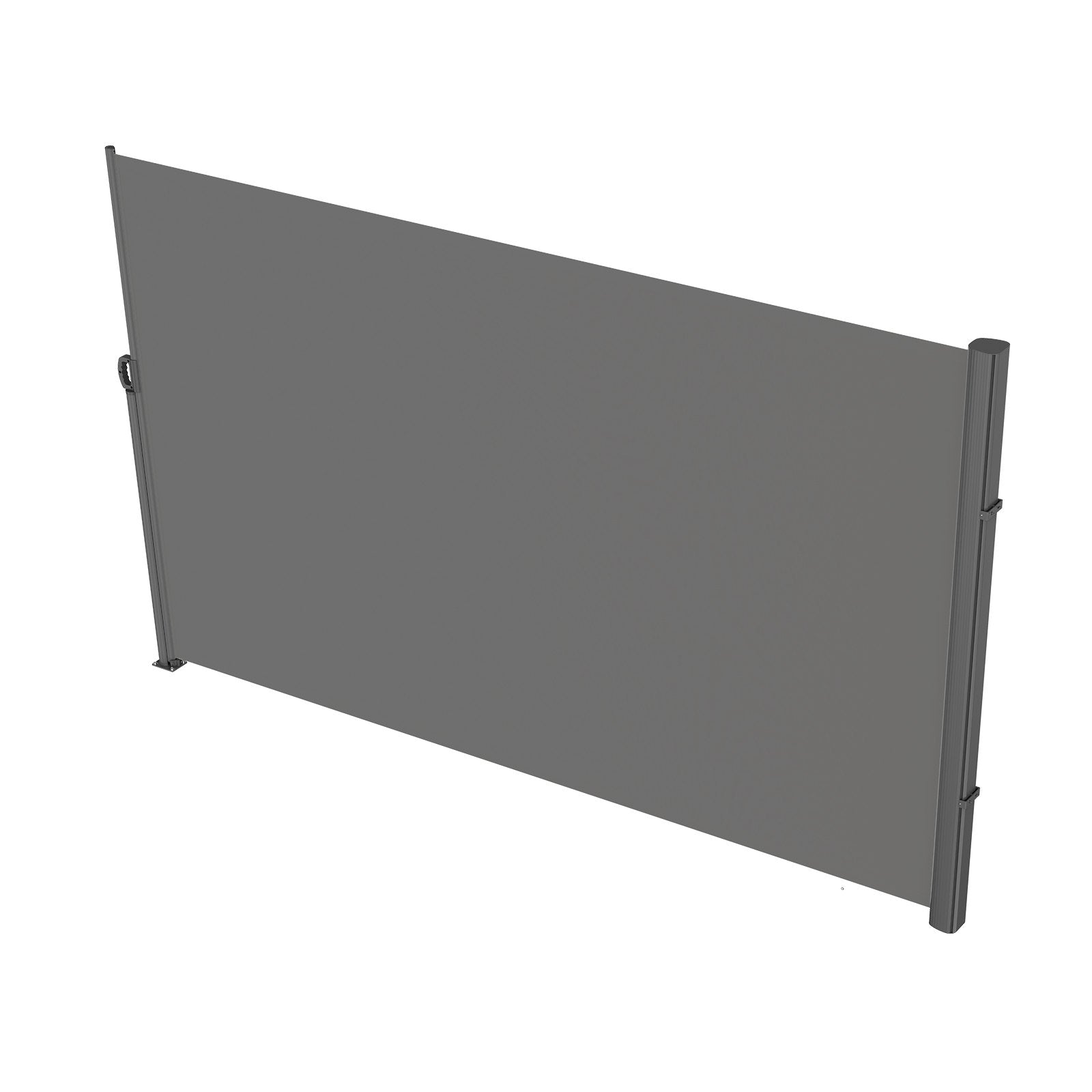 VEVOR Retractable Side Awning 118" x 71", Retractable Patio Screen Waterproof, Retractable Room Divider Grey for Privacy, Garden, Outdoor, Patio and Terrace