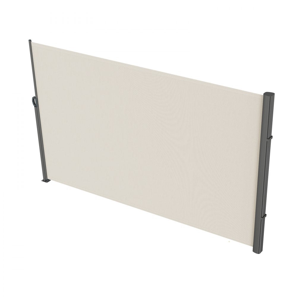 Retractable Side Awning Patio Screen Retractable Fence 71x118inch Privacy Screen