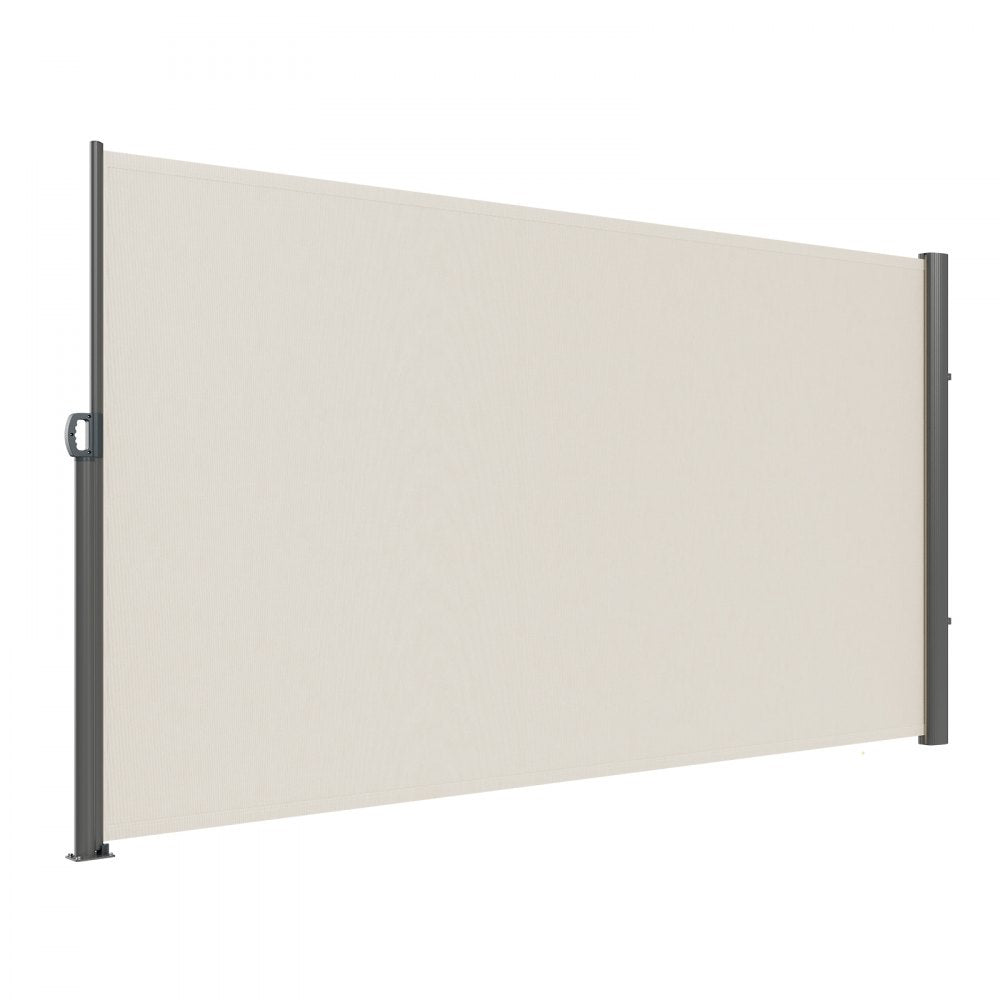 Retractable Side Awning Patio Screen Retractable Fence 71x118inch Privacy Screen