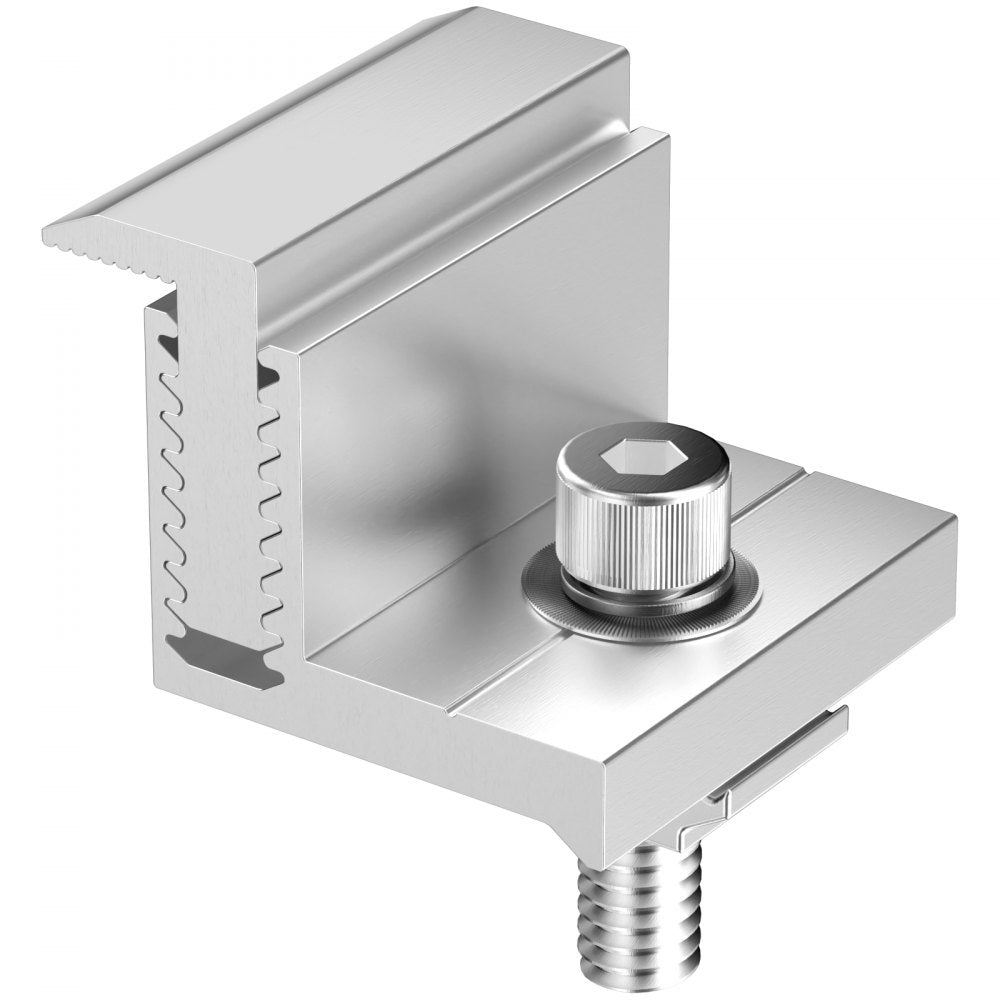 VEVOR Solar Panel Z Mounting Bracket 35-50mm Adjustable Bracket End Clamps 20PCS