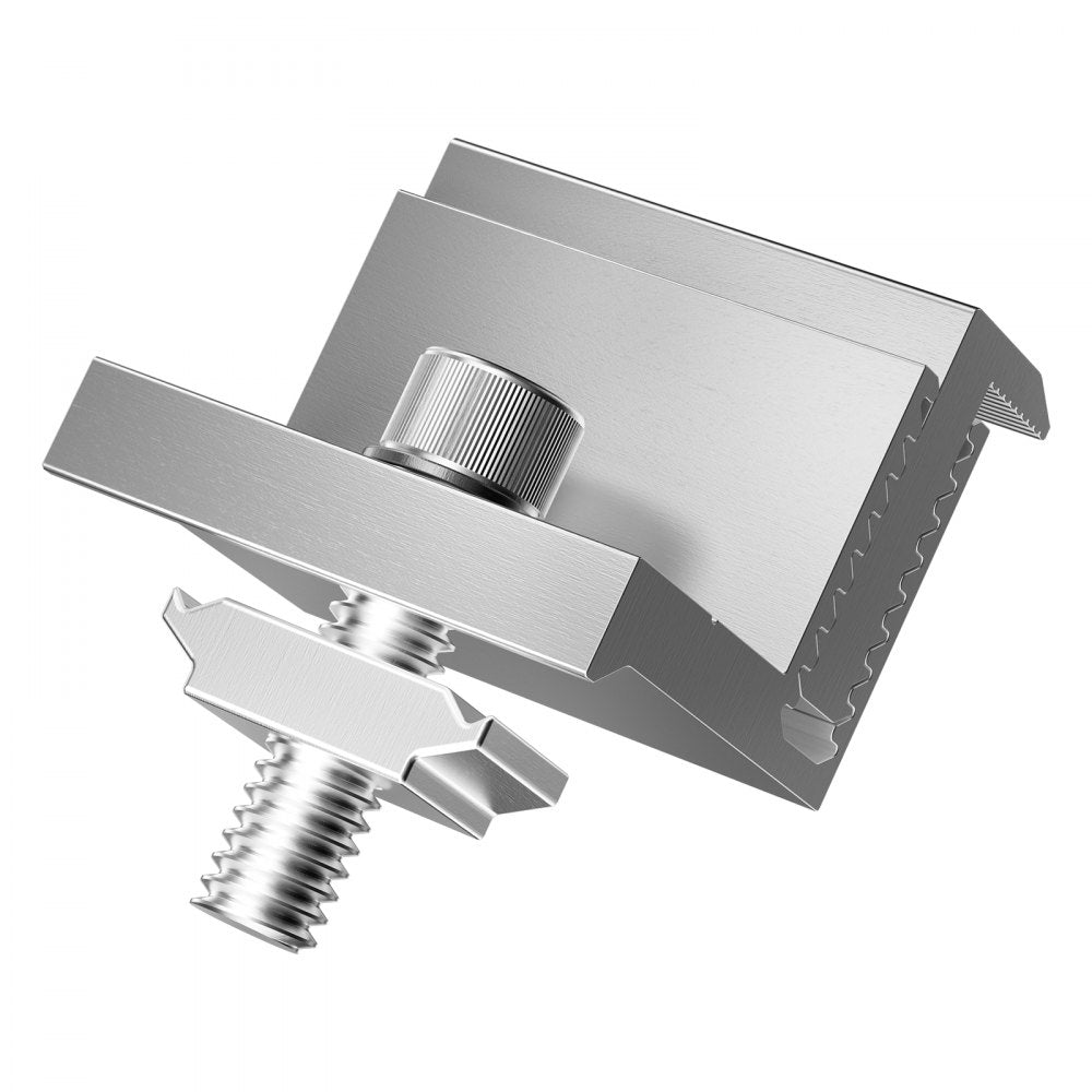 VEVOR Solar Panel Z Mounting Bracket 35-50mm Adjustable Bracket End Clamps 40PCS