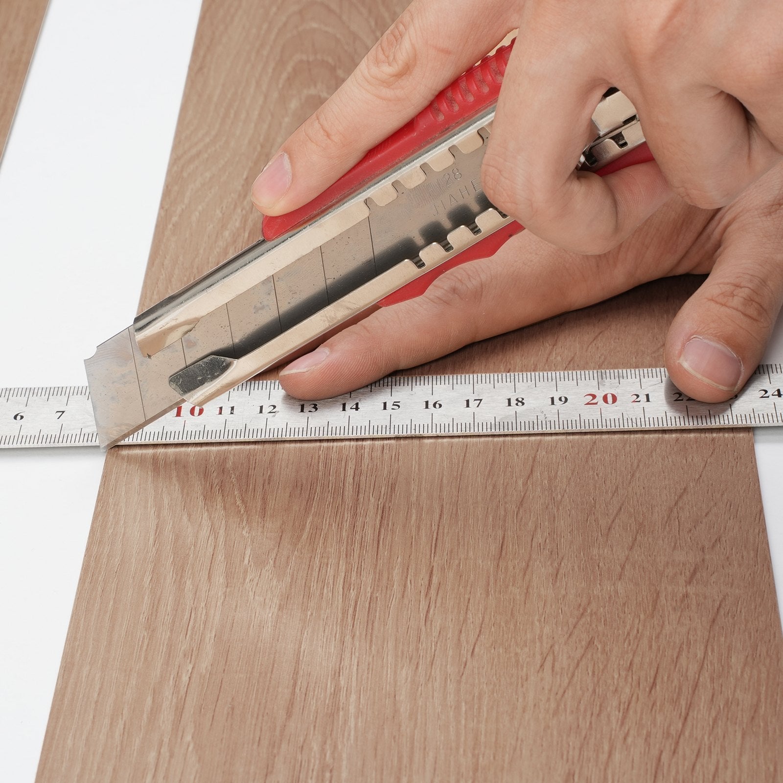 VEVOR Self Adhesive Vinyl Floor Tiles 36 x 6 inch, 36 Tiles 2.5mm Thick Peel & Stick, Natural Wood Grain DIY Flooring for Kitchen, Dining Room, Bedrooms & Bathrooms, Easy for Home Decor