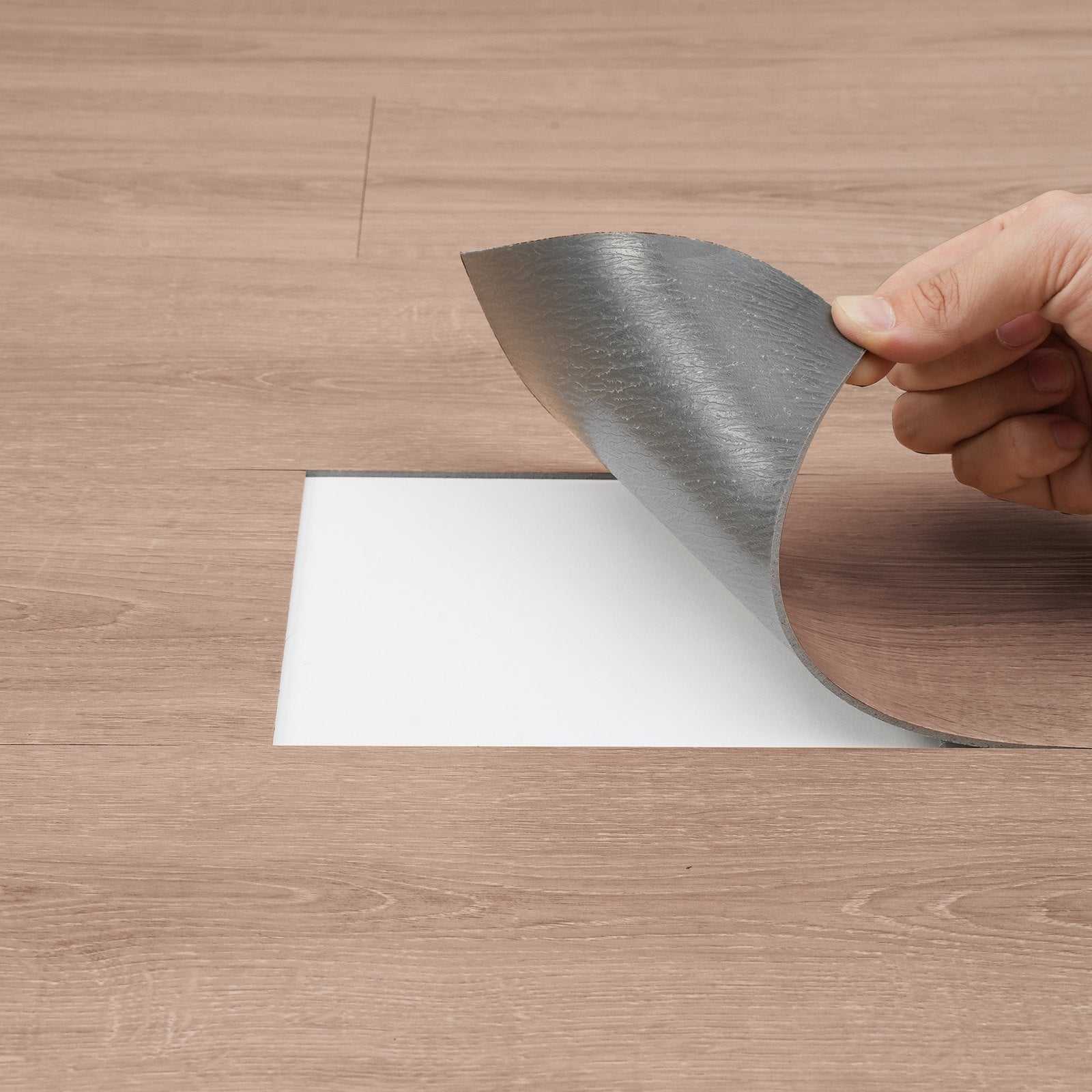 VEVOR Self Adhesive Vinyl Floor Tiles 36 x 6 inch, 36 Tiles 2.5mm Thick Peel & Stick, Natural Wood Grain DIY Flooring for Kitchen, Dining Room, Bedrooms & Bathrooms, Easy for Home Decor