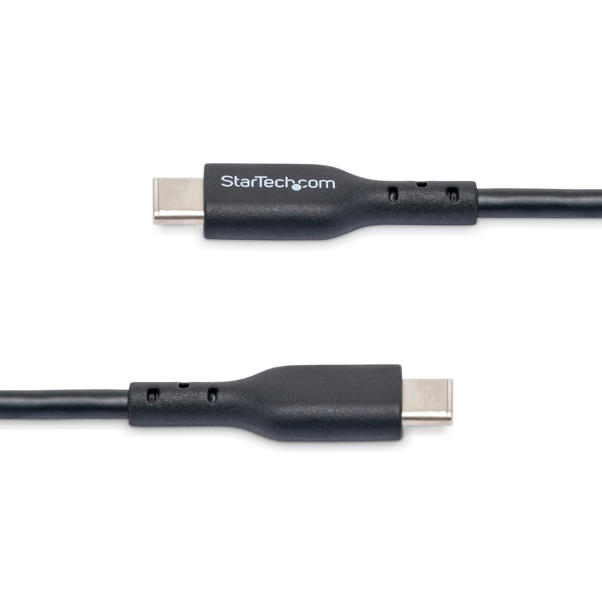 15ft (4.5m) USB-C Charging Cable, Charge & Sync, 60W (3A) PD, USB 2.0 Laptop Charger Cable, TPE Jacket - Black USB C Charging Cord