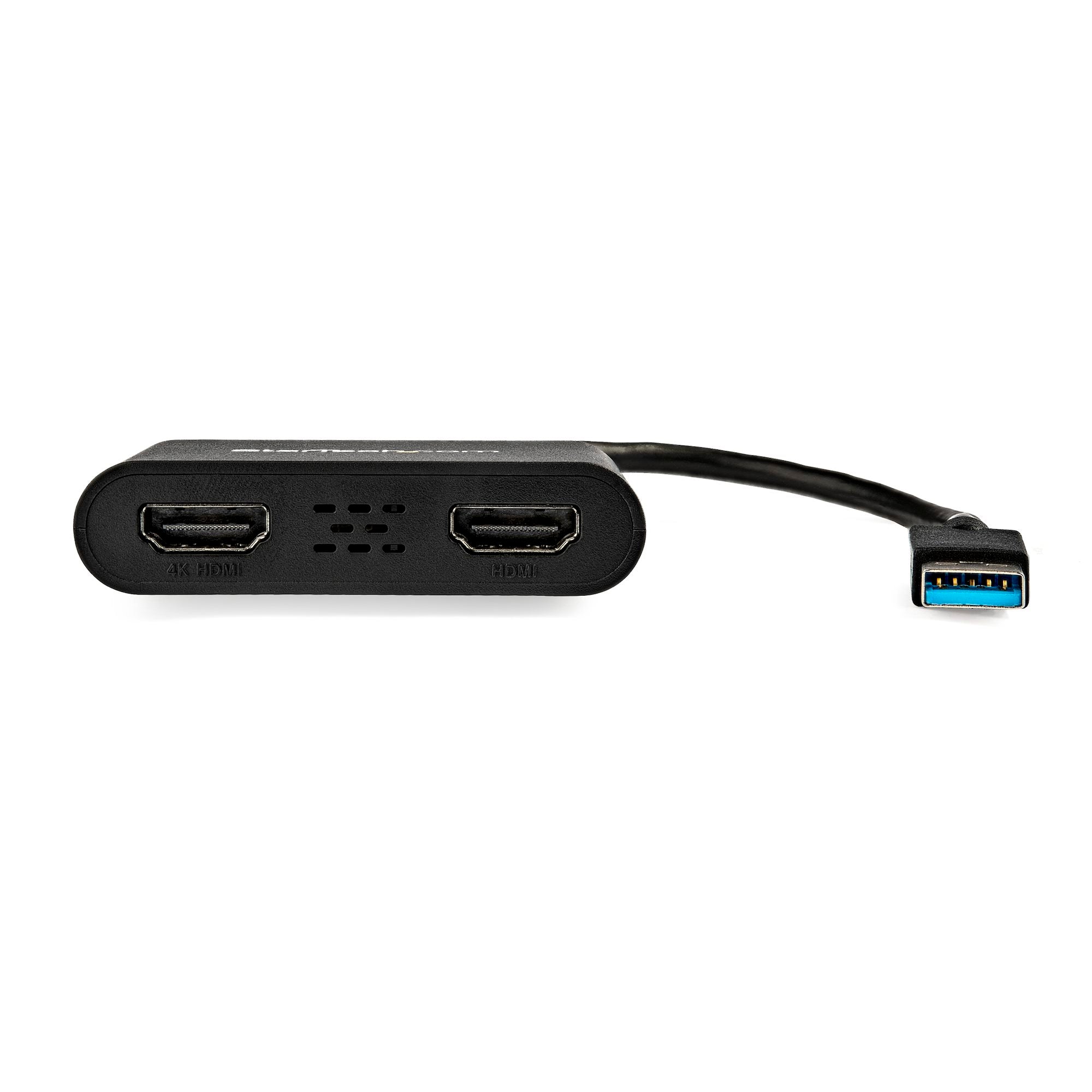 USB 3.0 to Dual HDMI Adapter, USB to 2x HDMI Monitor Converter for Windows (no support for macOS/ChromeOS/Linux) - TAA