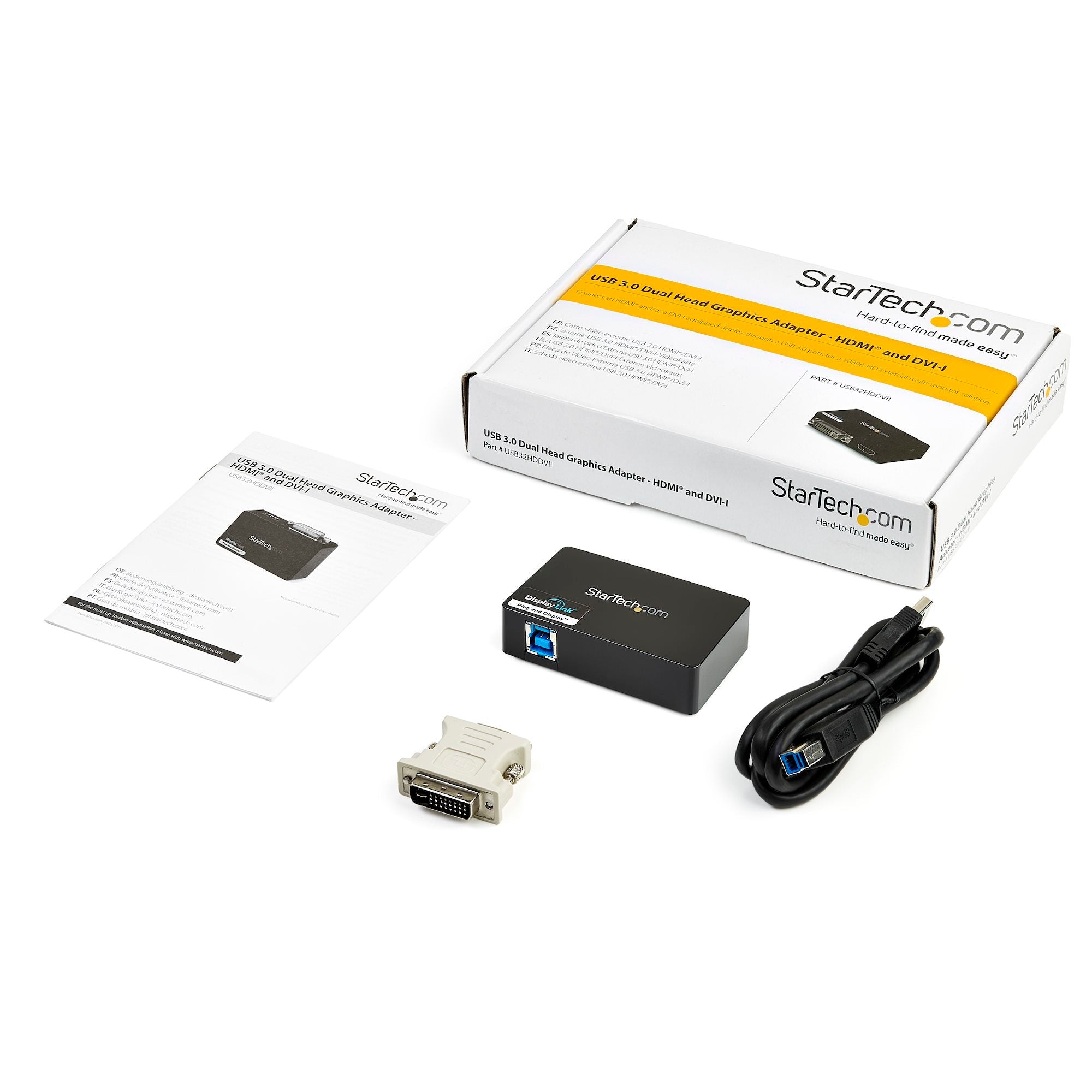 USB 3.0 to HDMI / DVI Adapter - 2048x1152 - TAA
