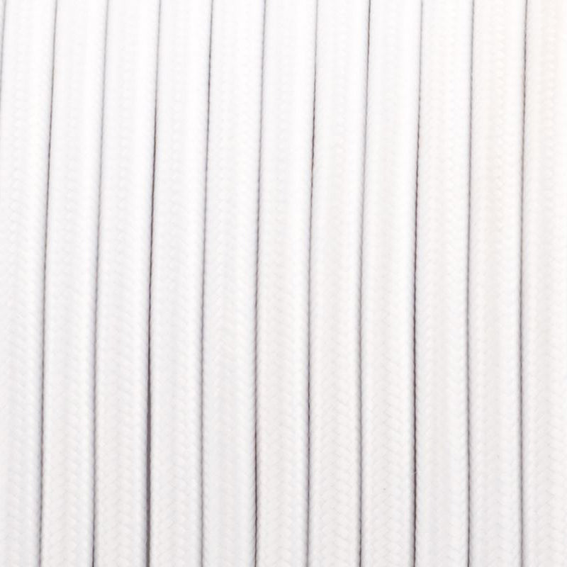 2 core round electric fabric cable white~1414