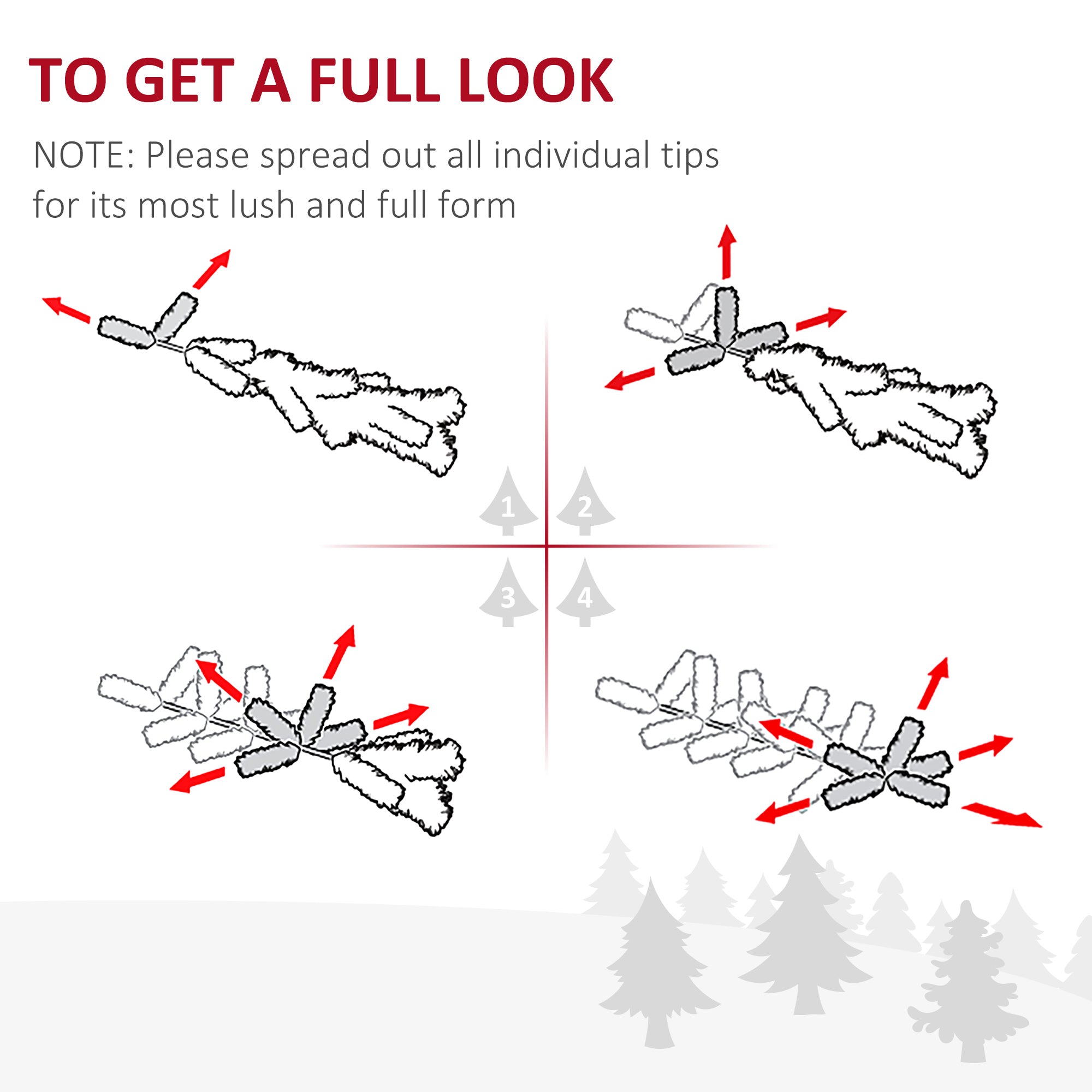 HOMCOM 7ft Artificial Christmas Tree, Xmas Tree with Metal Stand and 865 Branch Tips, Holiday Decoration, Green