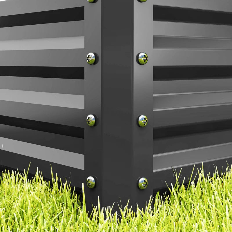 Galvanized Raised Garden Beds, Outdoor Planter Box, Set of 2, for Flowers, Herbs and Vegetables, Light Grey