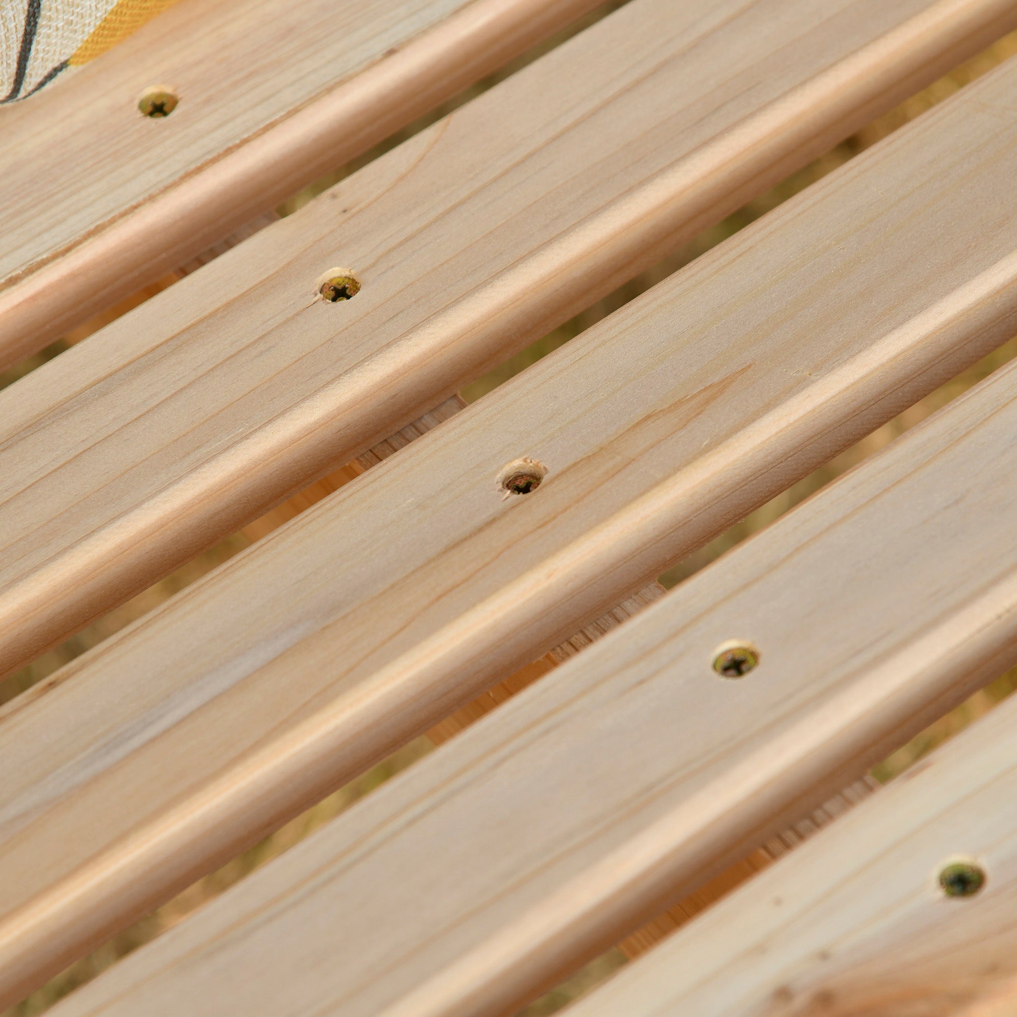 Outsunny 2 Seater Wooden Porch Swing Patio Swing Seat with Cup Holder and Chains Outdoor Swing Bench for Garden Yard, Natural