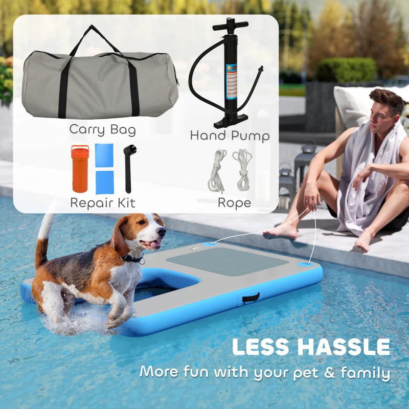 Floating Boat Ramp for Swimming Pets Up to 300 lbs, for Pool, Lake, Boat, Dock