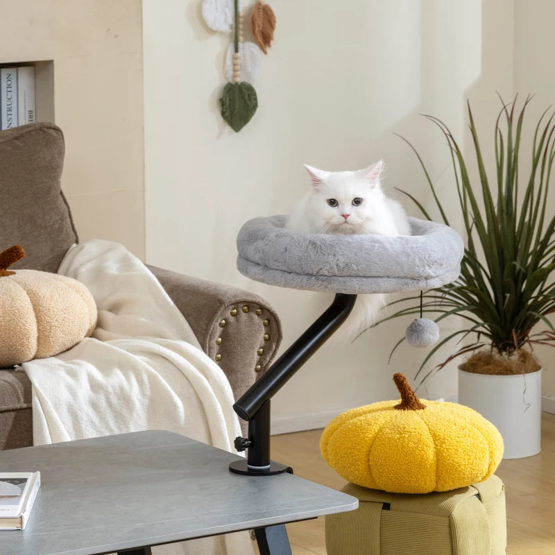 Cat Desk Bed 360° Rotatable Adjustable Height for Home Office Work Window