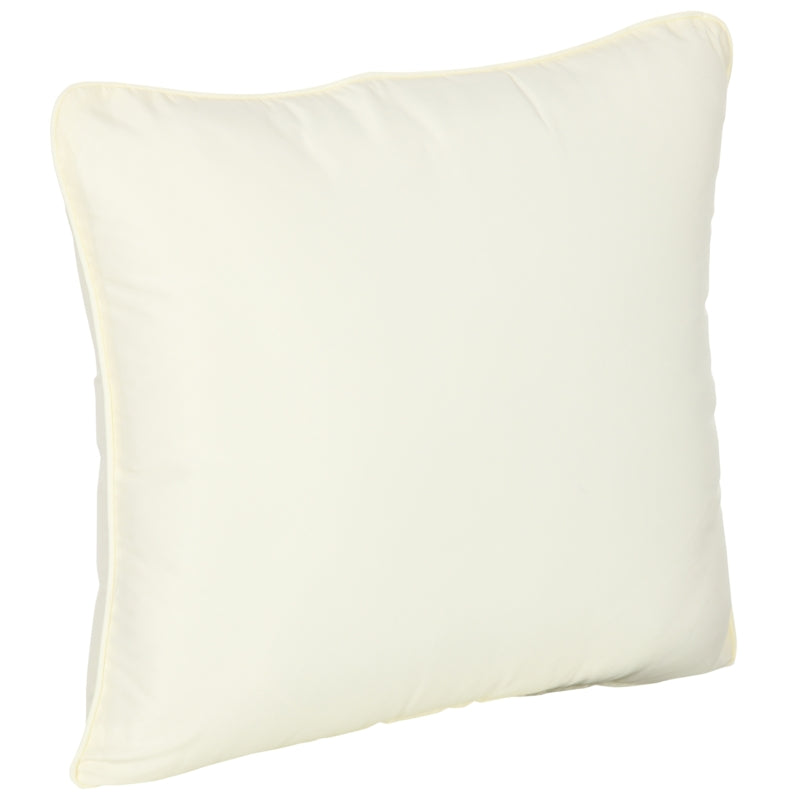 Patio Chair Cushions, Thick Deep Seat Outdoor Seat Cushion with Back Cushion, Cream White