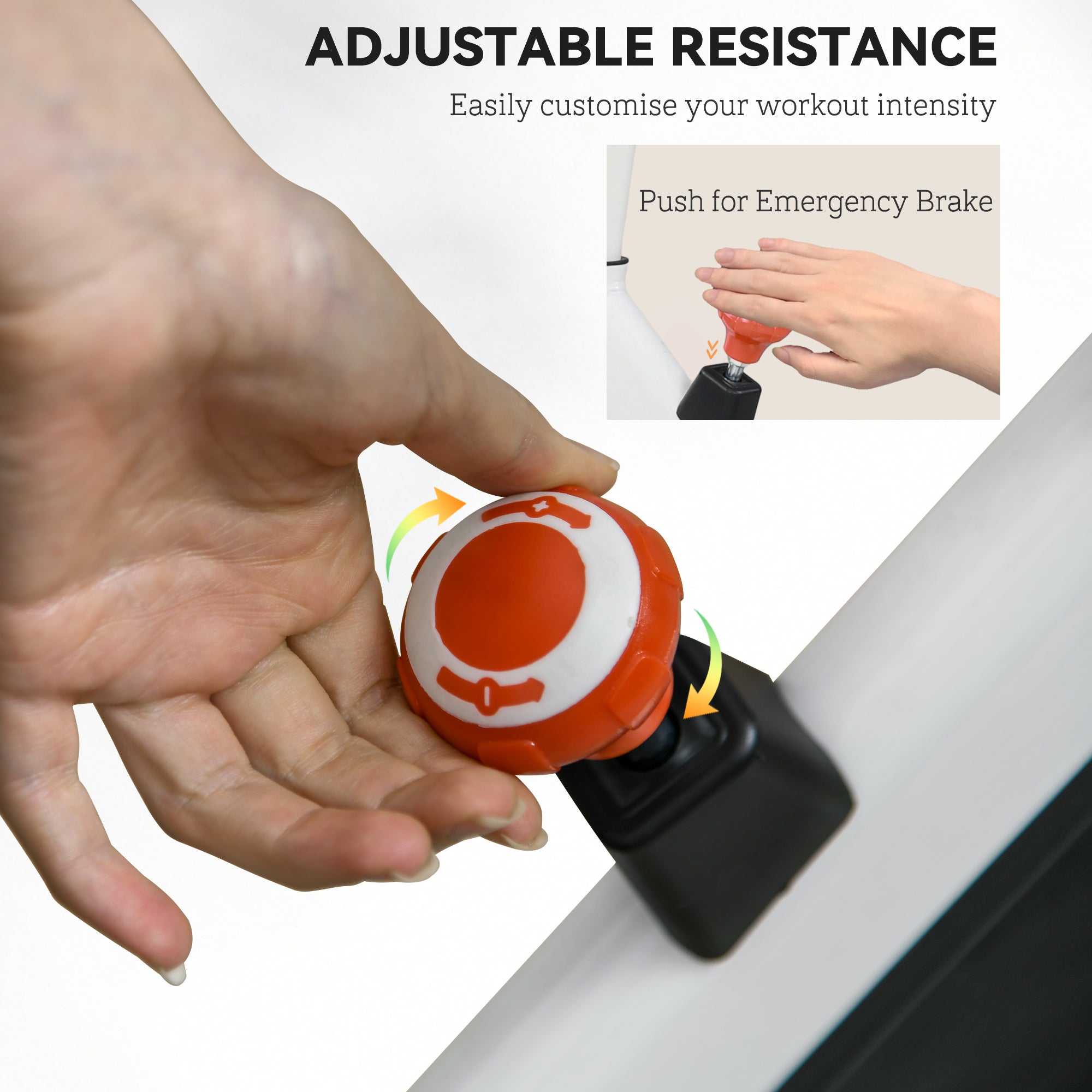 Soozier Adjustable Upright Exercise Bike Indoor Cycling Cardio Aerobic Training Workout Fitness Machine