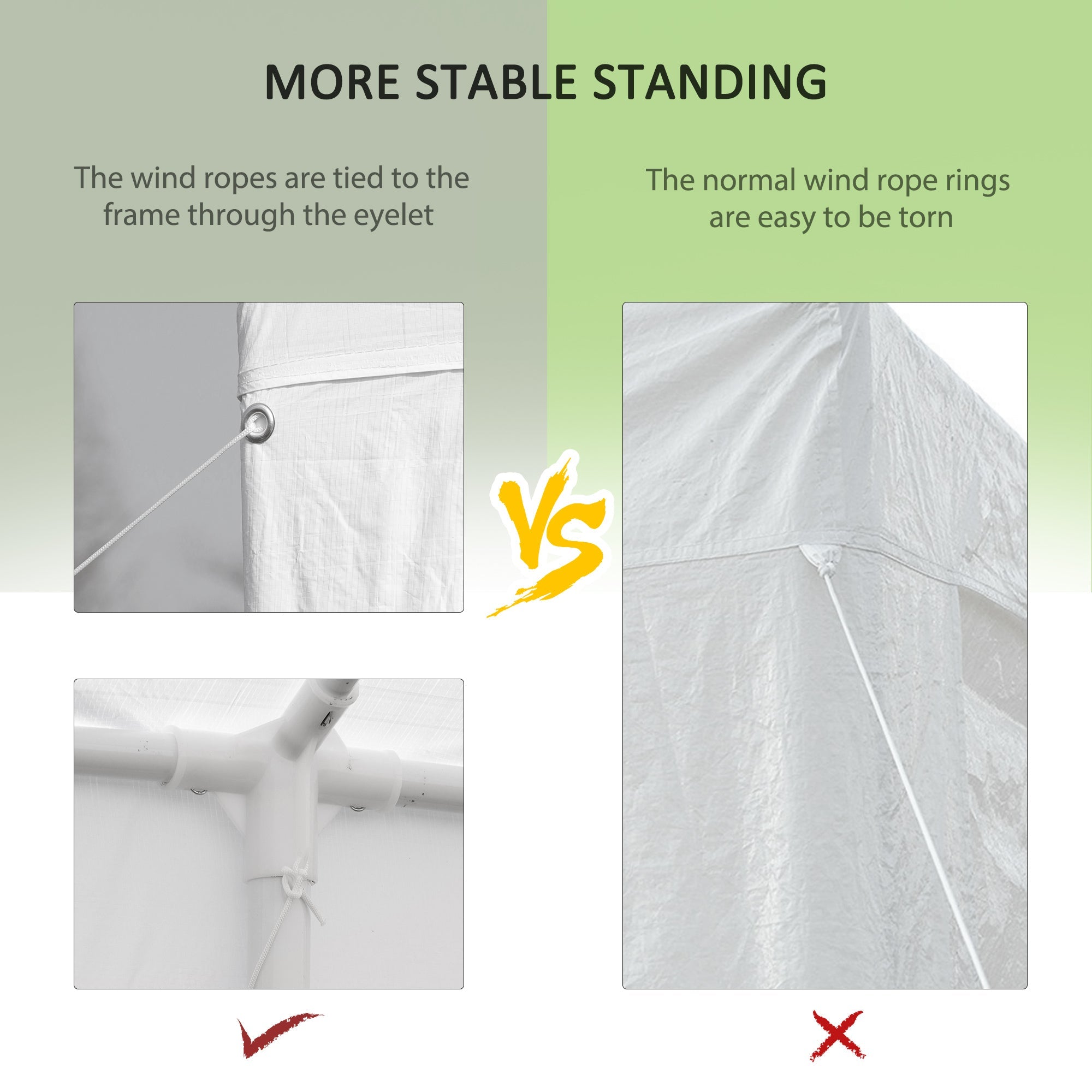 Outsunny 10' x 28' Party Gazebo Tent, Portable Folding Wedding Tent, Garden Canopy Event Shelter, with 8 Removable Sidewalls, White