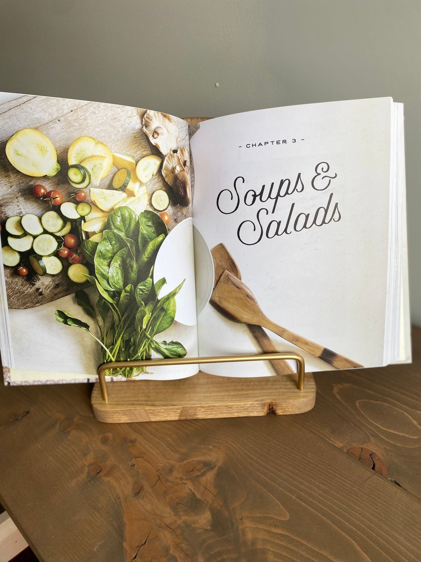 Walnut Cookbook Stand