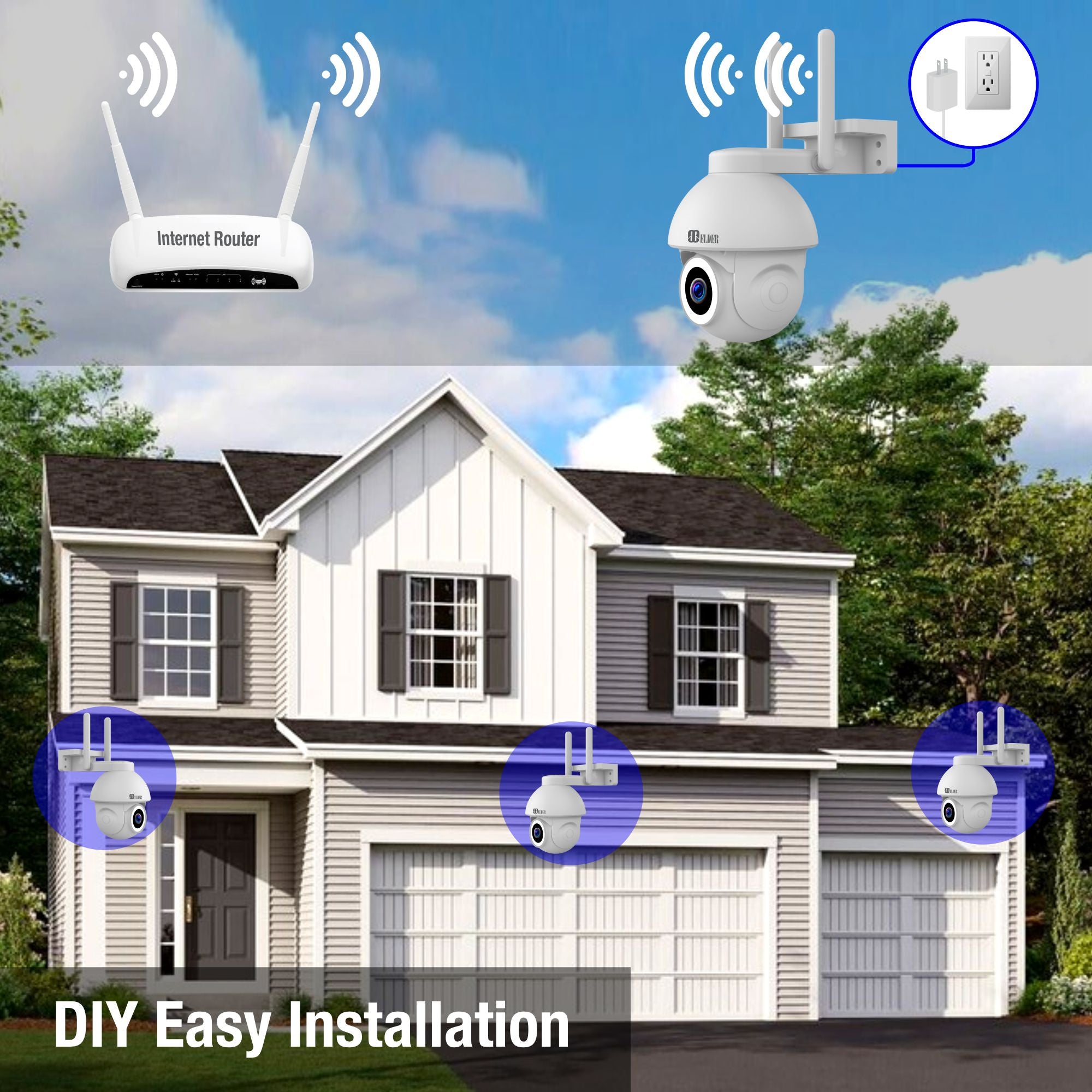 Alarm System & Security Camera Wireless 15-Piece WiFi & 4G Smart Home Alarm Kit DIY, Keypad, Outdoor Siren, Doorbell, Leak, Motion Sensors, Works with Hey Google & Alexa