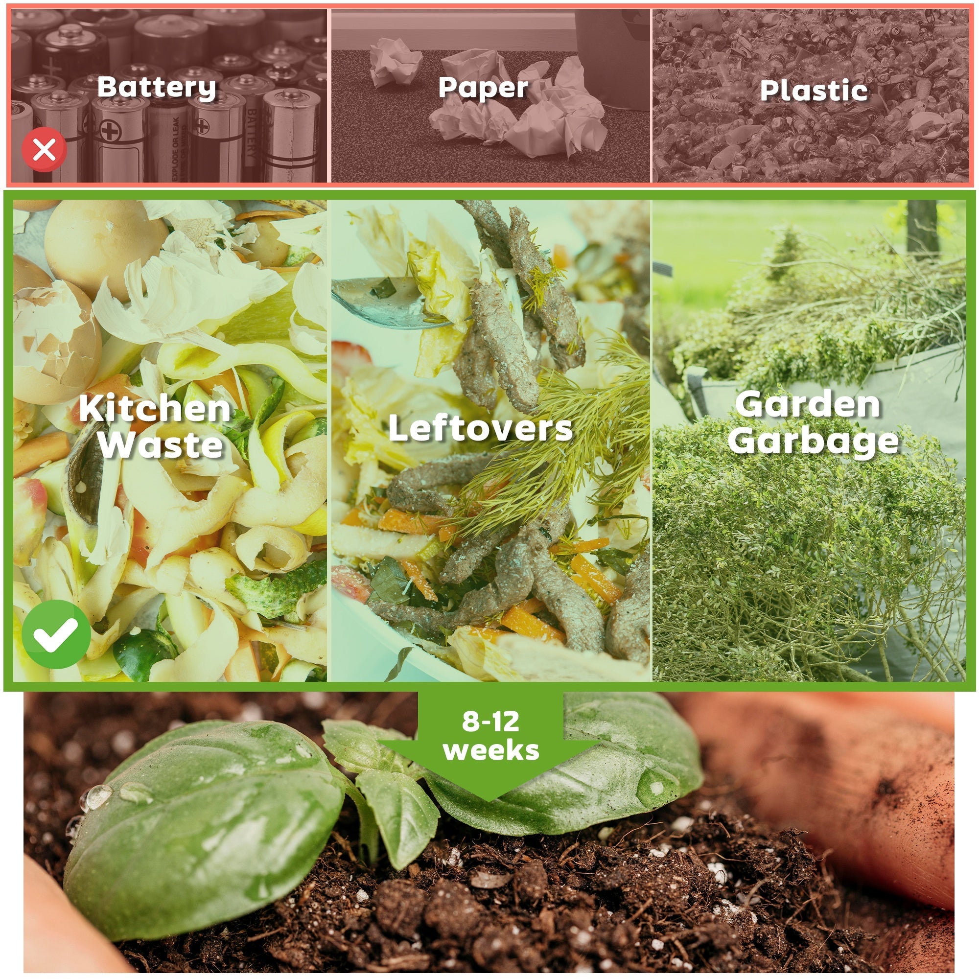 Outsunny Tumbling Compost Bin Outdoor Dual Chamber 360° Rotating Composter 43 Gallon with Sliding Doors, Orange