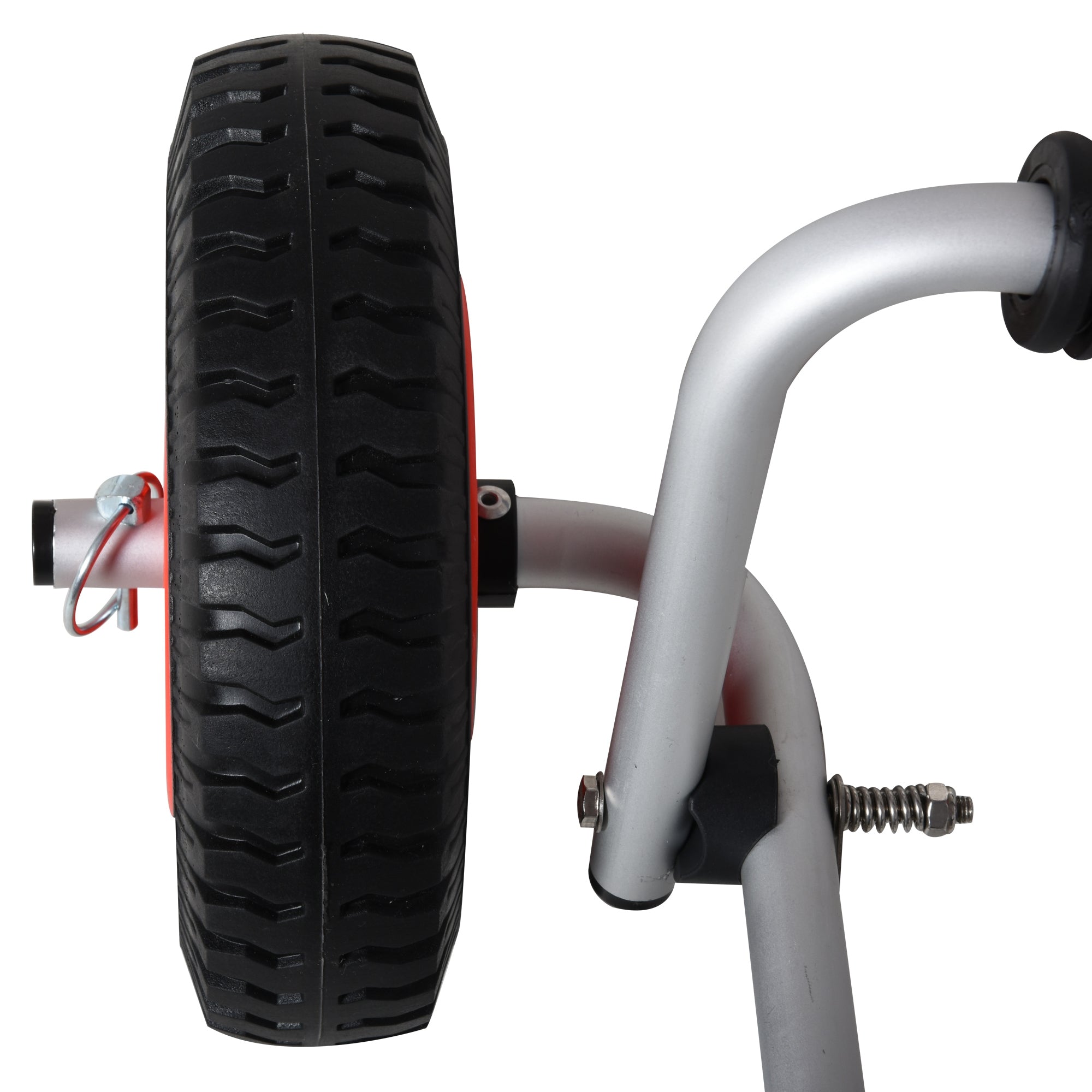 Soozier Kayak Cart Dolly with Flat-Free Wheels and Aluminum Frame for Kayaks, Canoes, Paddleboards, Folding Design, Silver