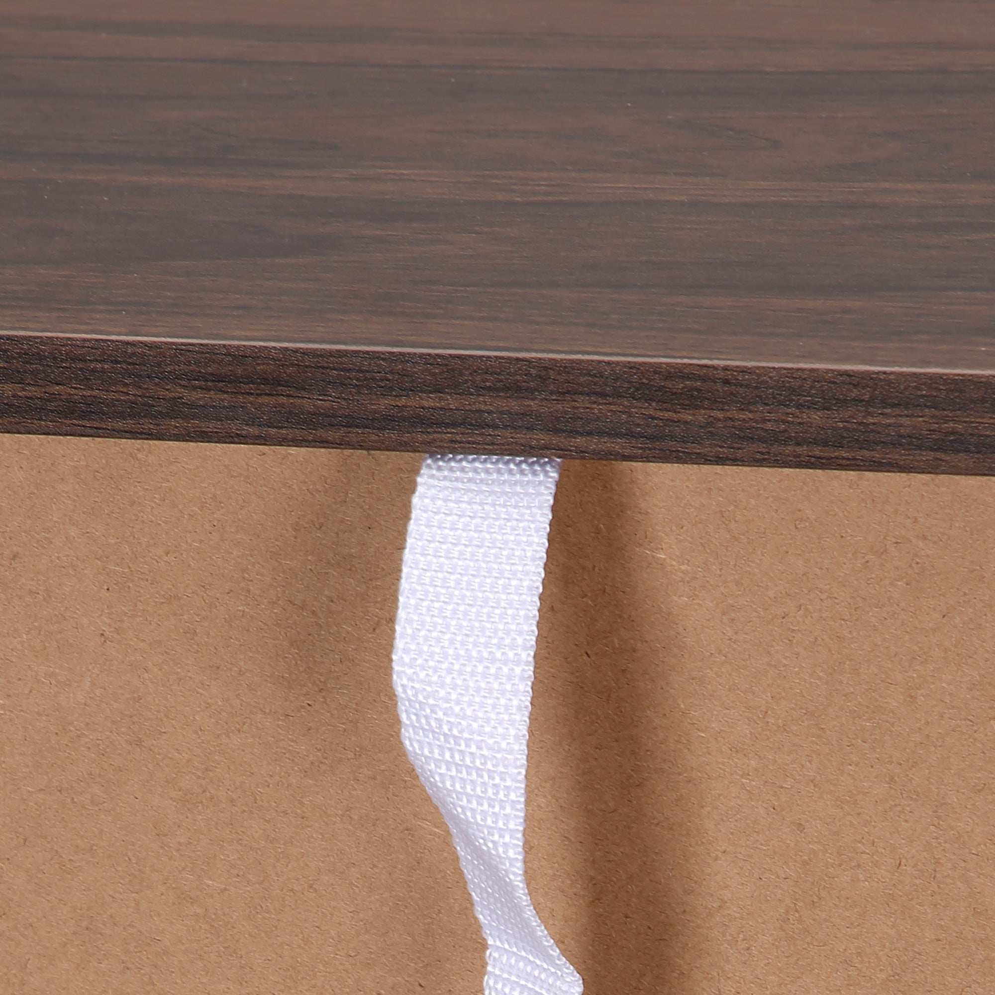 HOMCOM Minimalist Bookshelf Accent: 2-Tier Walnut Wood Display Shelf for Home Office, Simple & Stylish Design