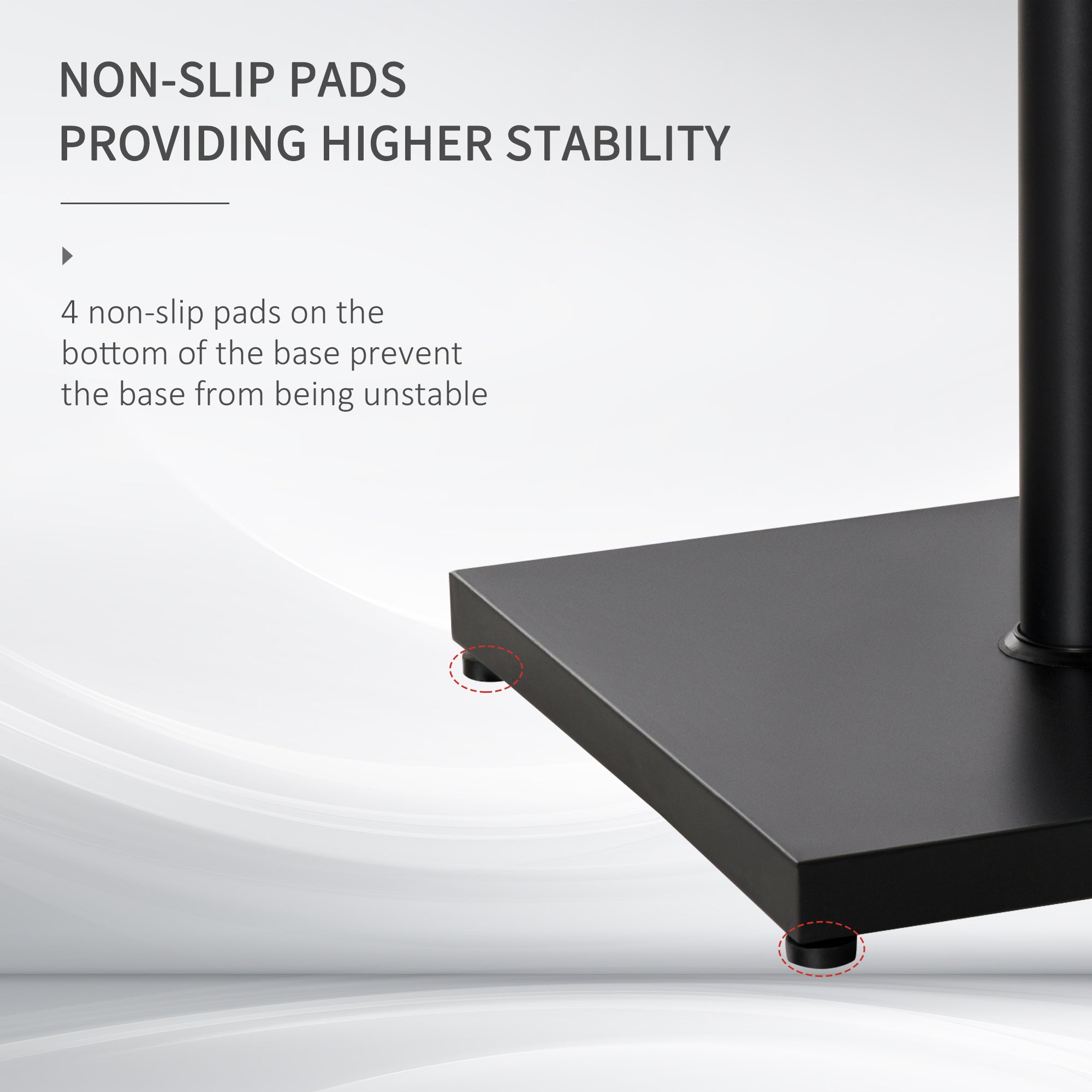 Outsunny Steel Parasol Base: Φ30/35/38MM 40lbs Adjustable Knob Umbrella Stand for Outdoor Patio Garden, Black