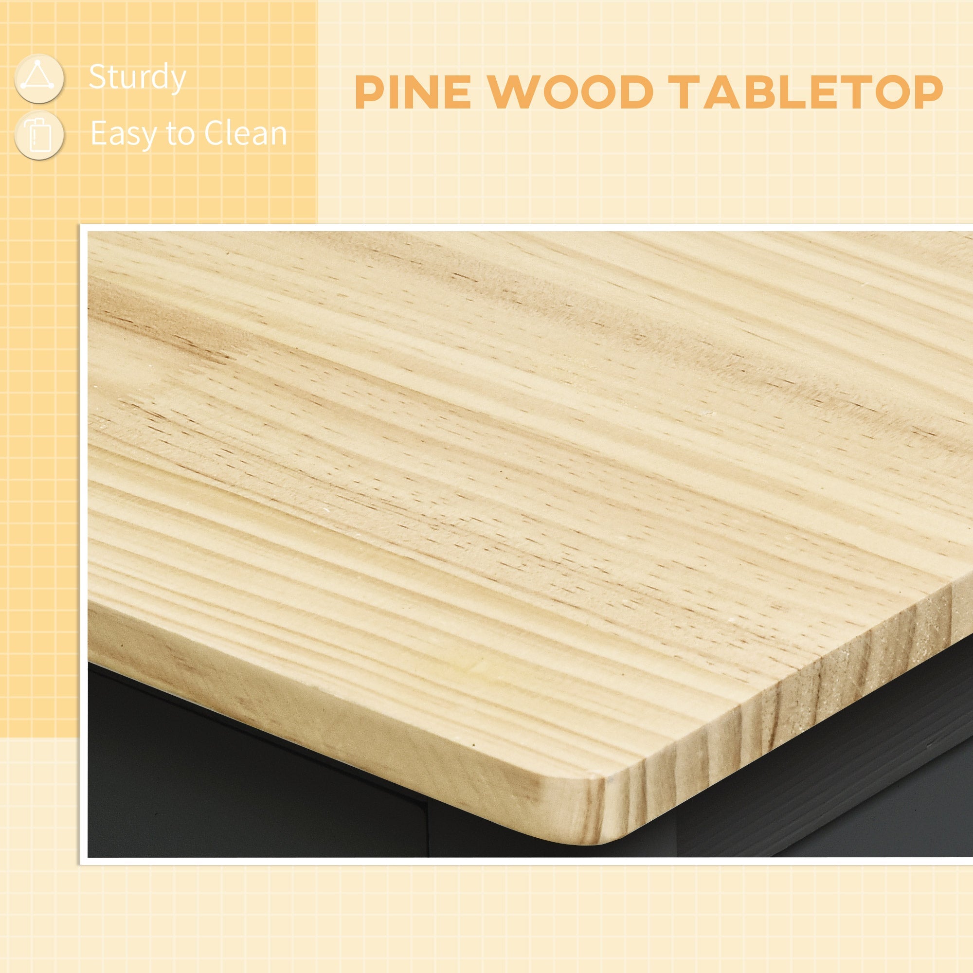 HOMCOM Kitchen Storage Trolley Cart Serving Cart 2 Drawers Wine Glass Rack Towel Rail