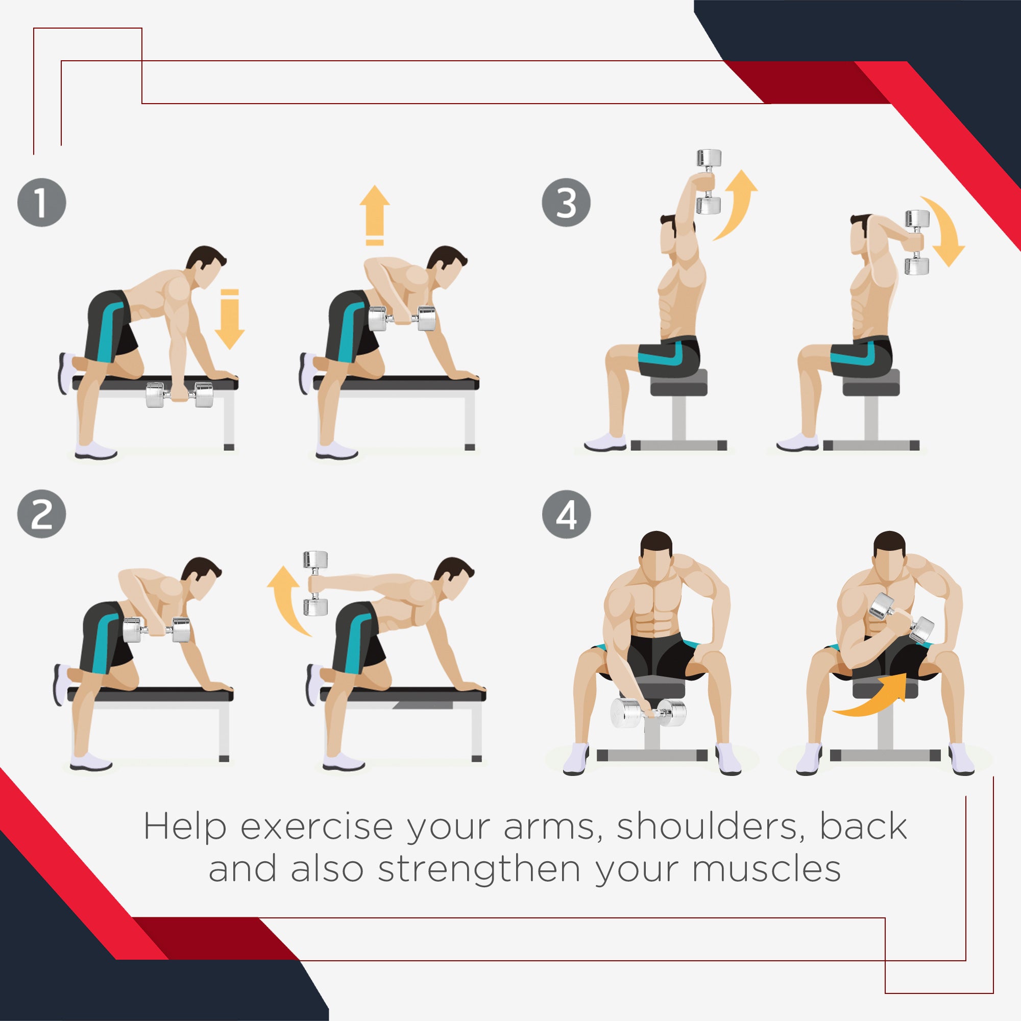 Soozier 40lbs Dumbbell Set: 2 x 20lbs Rubber Hand Weights for Home Gym Fitness Training, Black Finish