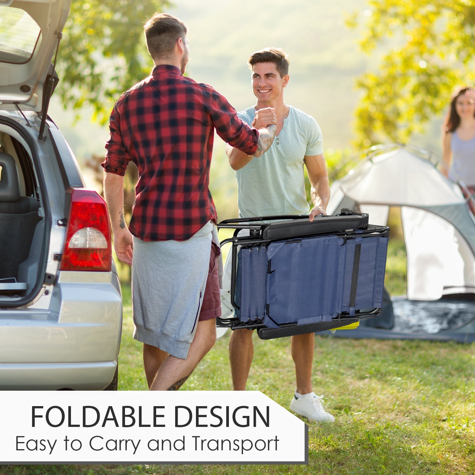 Outsunny Zero Gravity Chair 2pc Adjustable Patio Lounge Recliner with Cup Holder Canopy Shade Blue