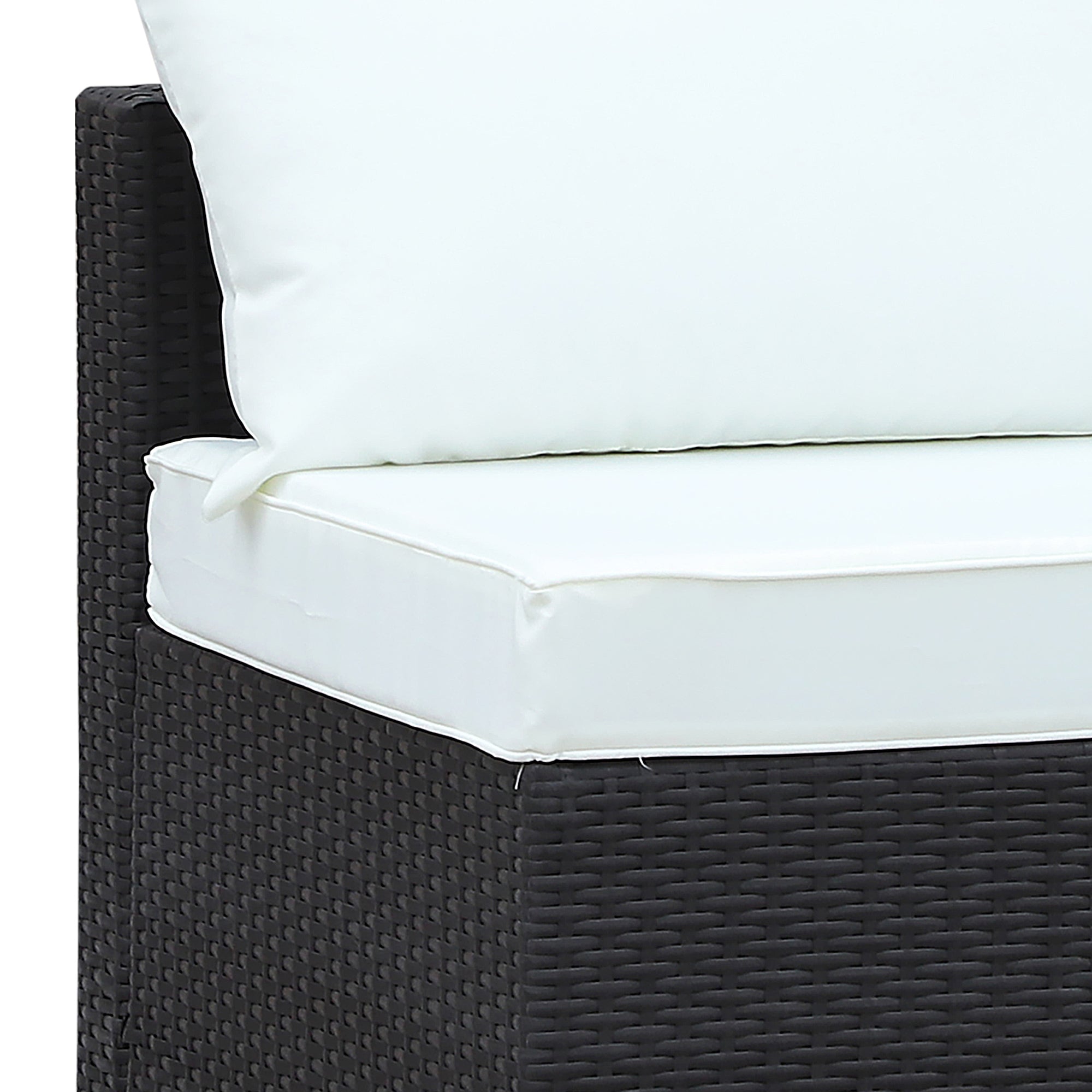 Outsunny 6-Piece Outdoor Wicker Sectional, All-Weather Rattan Sofa Set with Coffee Table for Garden Lounging