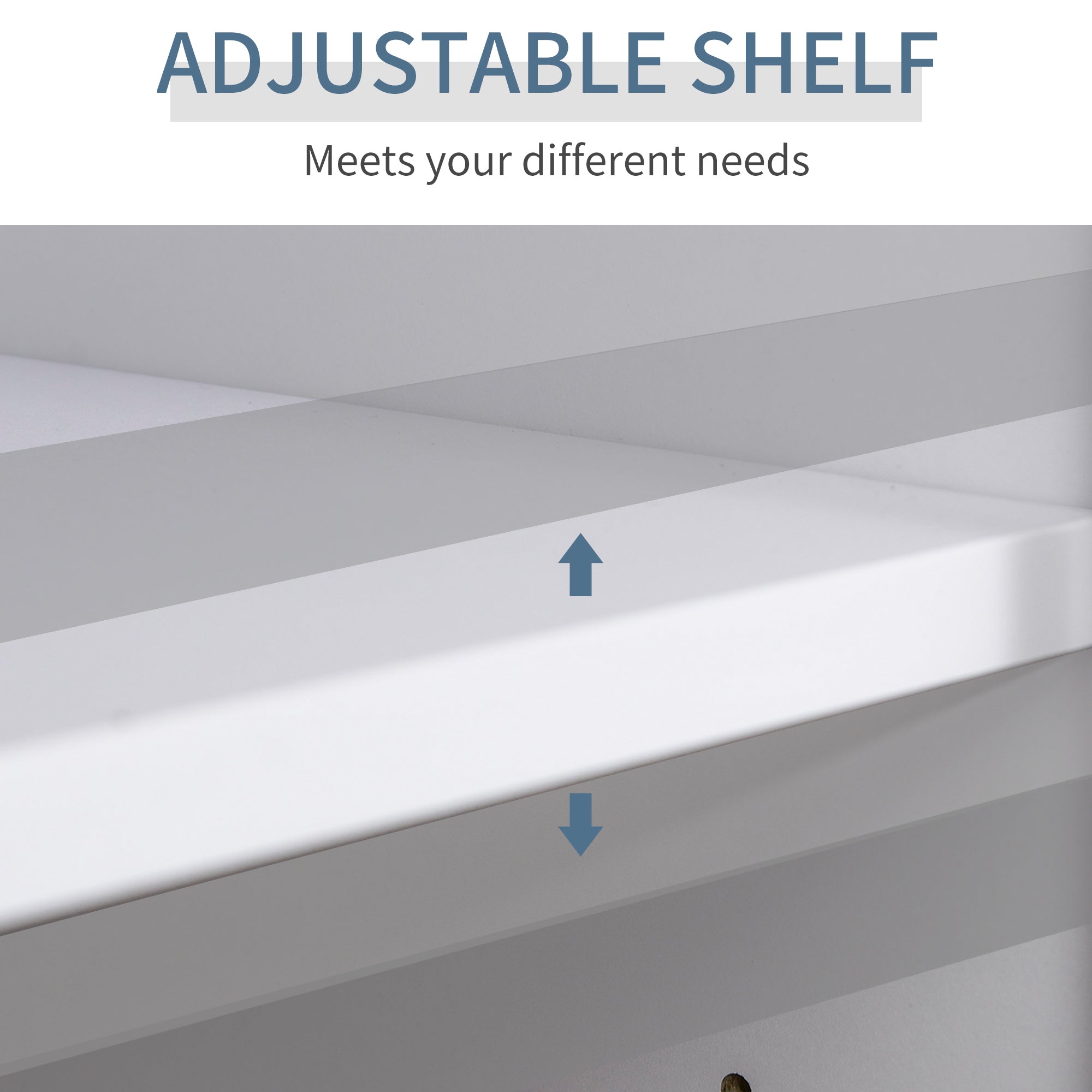 HOMCOM White Writing Desk with Drawers & Locker for Home Office Study Workstation Table