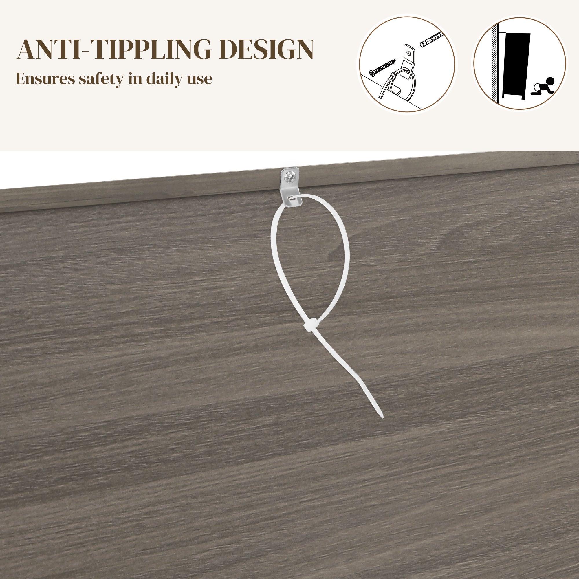 HOMCOM 60" Buffet Cabinet, Farmhouse Sideboard with Sliding Barn Doors, Drawers and Adjustable Shelves, Distressed Light Grey