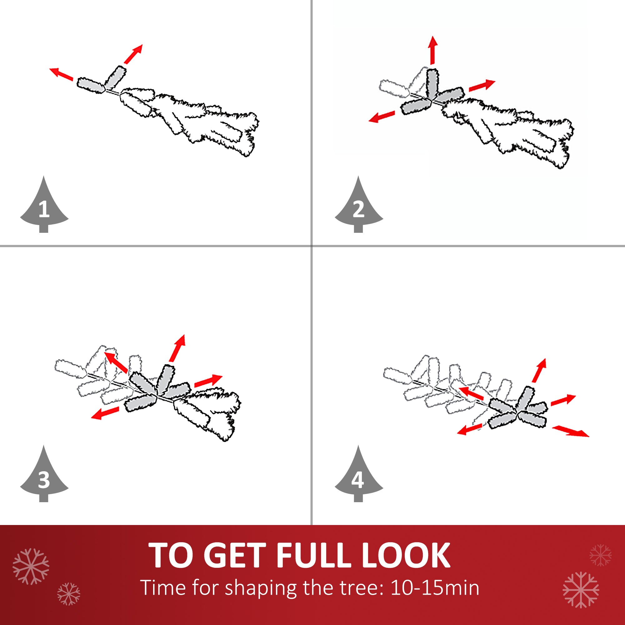 HOMCOM 4FT Artificial Christmas Tree Holiday Xmas Holiday Pencil Tree Decoration with Automatic Open for Home Party, Pink