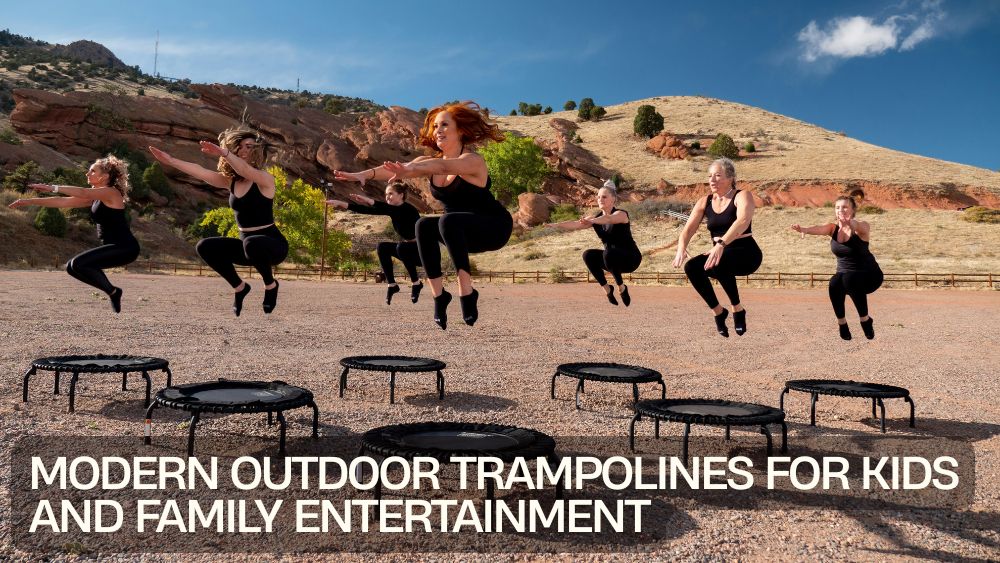 Modern Outdoor Trampolines for Kids and Family Entertainment